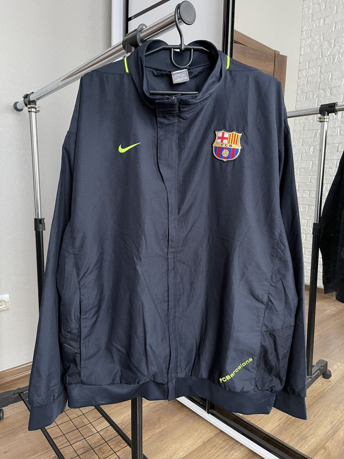 Vintage Nike FC Barcelona Vintage Soccer Zip Track Jacket Size US XXL / EU 58 / 5 - 1 Thumbnail