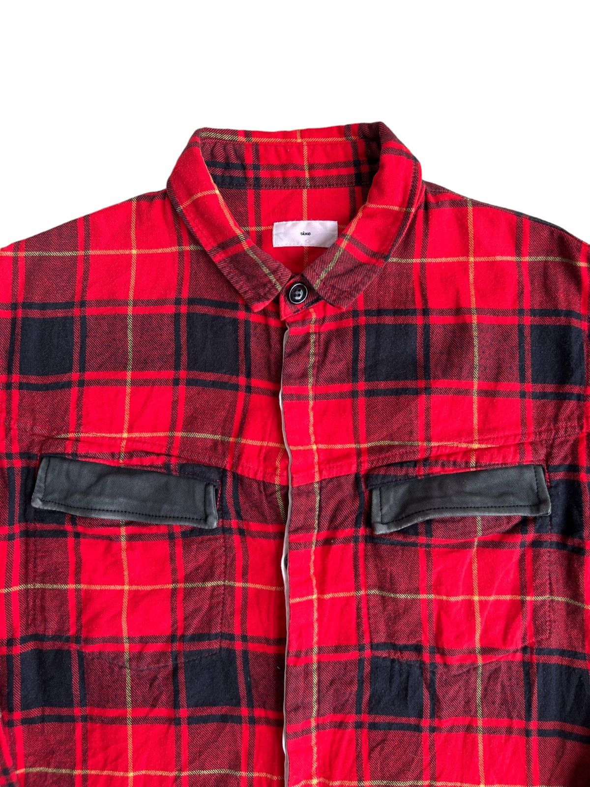 Isamu Katayama Backlash Sixe 🇯🇵 Leather Flap Red Tartan Alaskan Bonded Work Jkt Shirt Size US M / EU 48-50 / 2 - 3 Thumbnail