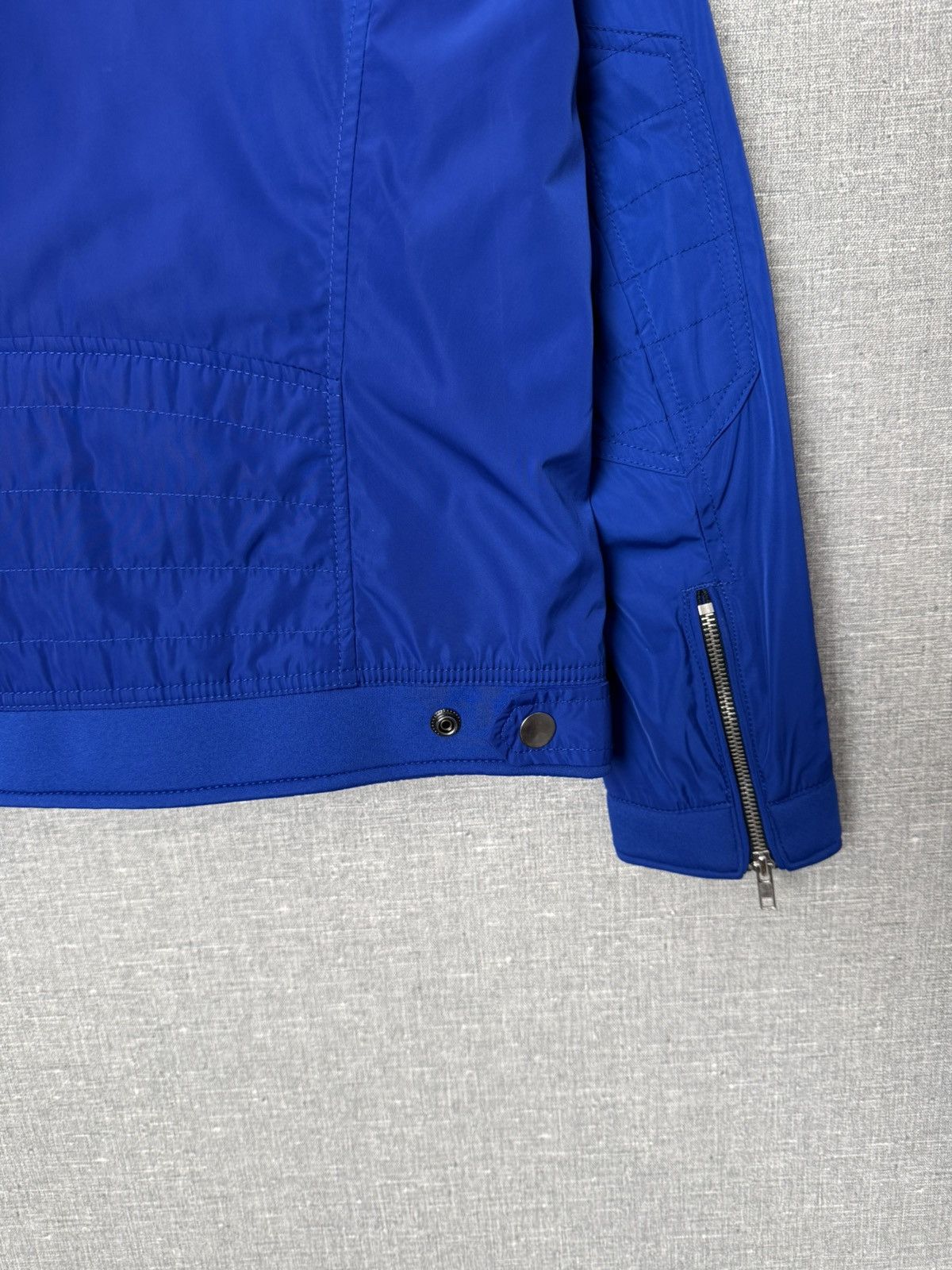 Diesel Diesel Blue Nylon Bomber Jacket Men’s Size M with Logo Patch Size US M / EU 48-50 / 2 - 16 Thumbnail