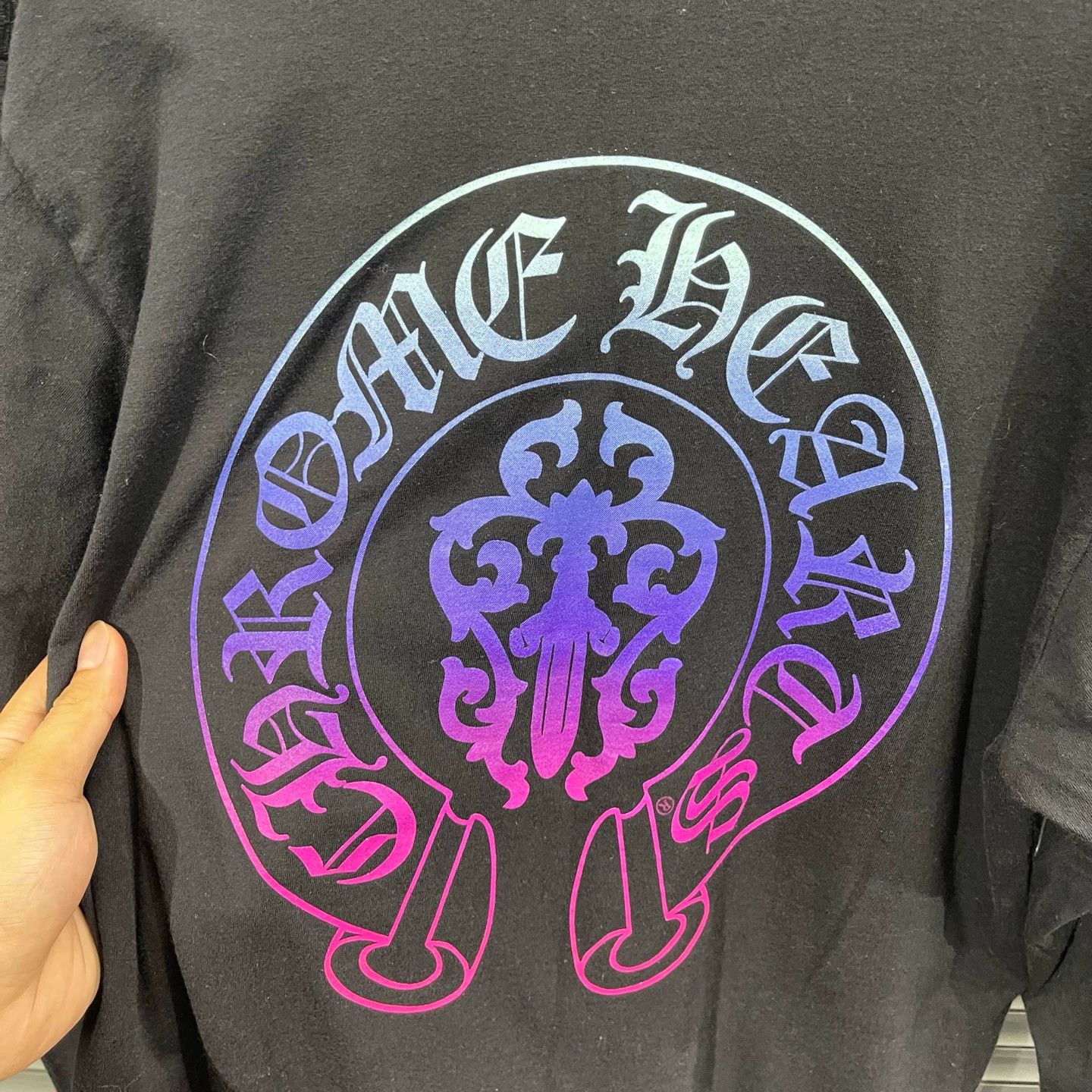 Chrome Hearts Chrome Hearts Black Gradient Crossed Swords LS M 99N Size US M / EU 48-50 / 2 - 6 Thumbnail
