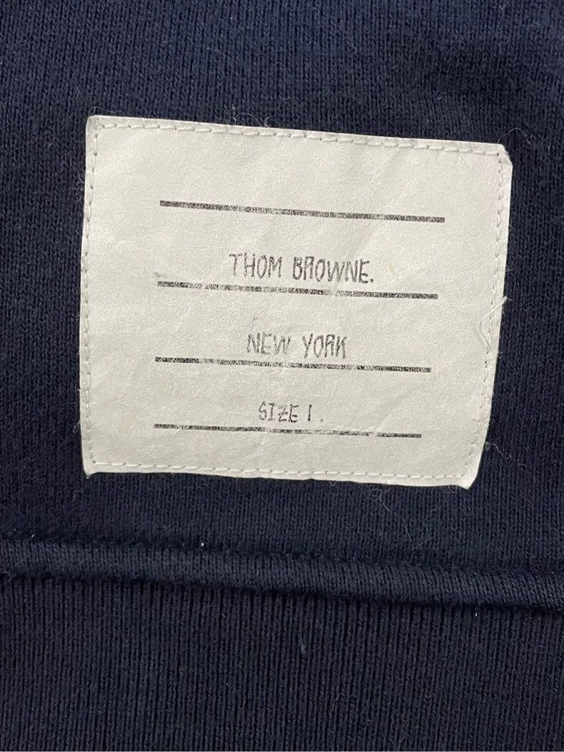 Thom Browne Thom browne Dark blue four-striped zipper jacket 2504-Nexta Size US S / EU 44-46 / 1 - 5 Thumbnail