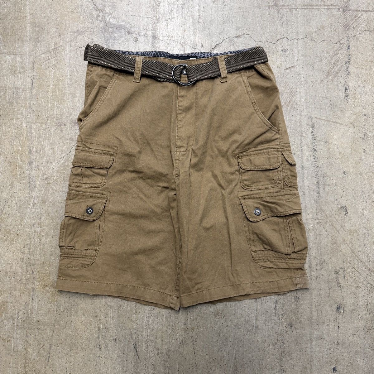 Ocean Pacific Vintage Ocean Pacific OP Brown Tan Cargo Y2K Shorts Mens W34 Size US 34 / EU 50 - 2 Thumbnail