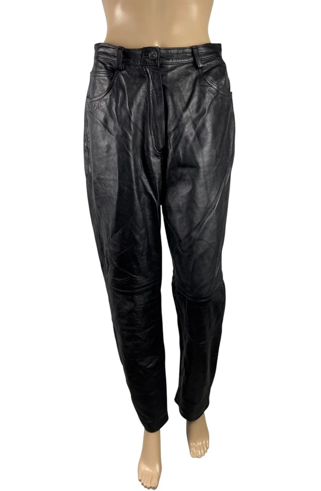 Other Betty Barclay Genuine Leather Pants Vintage size 40 Size 28" / US 6 / IT 42 - 2 Thumbnail