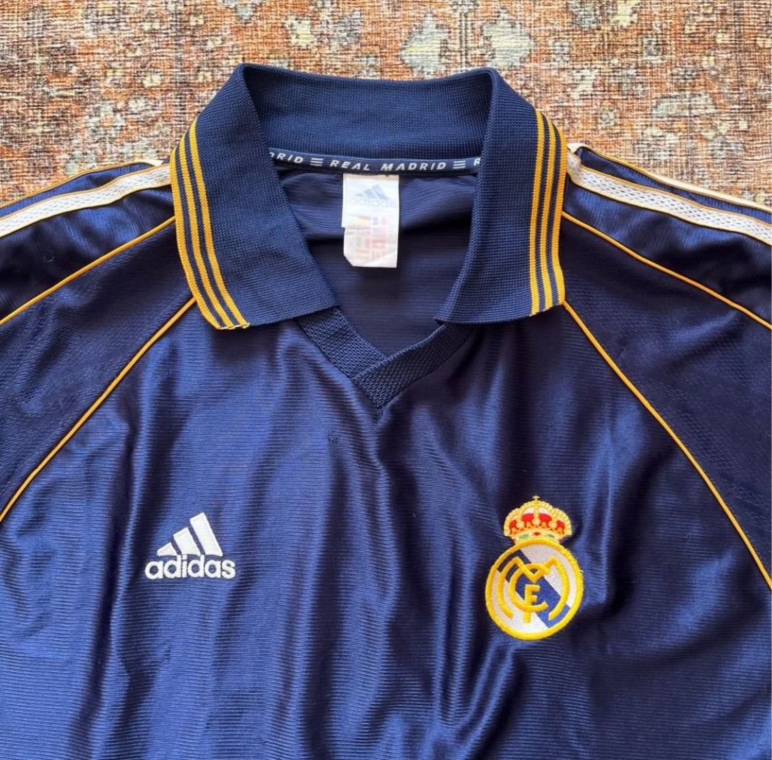 Adidas 1998/1999 real madrid away jersey Size US XL / EU 56 / 4 - 2 Thumbnail