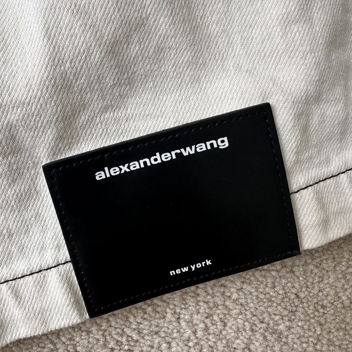 Alexander Wang × Designer Alexander Wang White Overdyed Denim Short Sleeve Shirt Size US M / EU 48-50 / 2 - 6 Thumbnail
