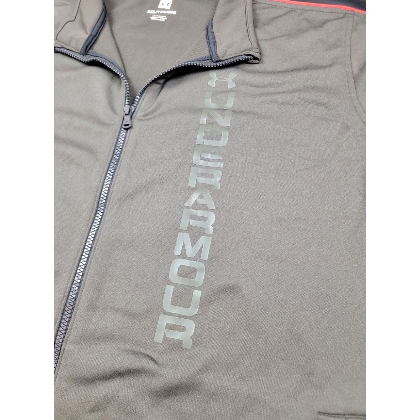 Under Armour Under Armour Jacket Mens 2XL Green Full Zip Unstoppable Essential Track Jacket Size US XXL / EU 58 / 5 - 4 Thumbnail
