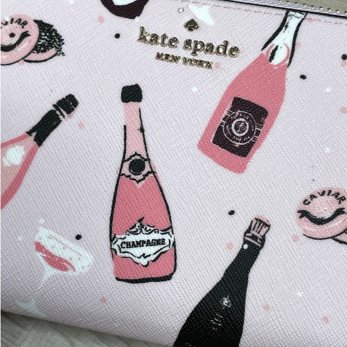 Kate Spade Kate Spade laurel way Neda Champagne Toss Pink Multi Wallet Size ONE SIZE - 11 Thumbnail