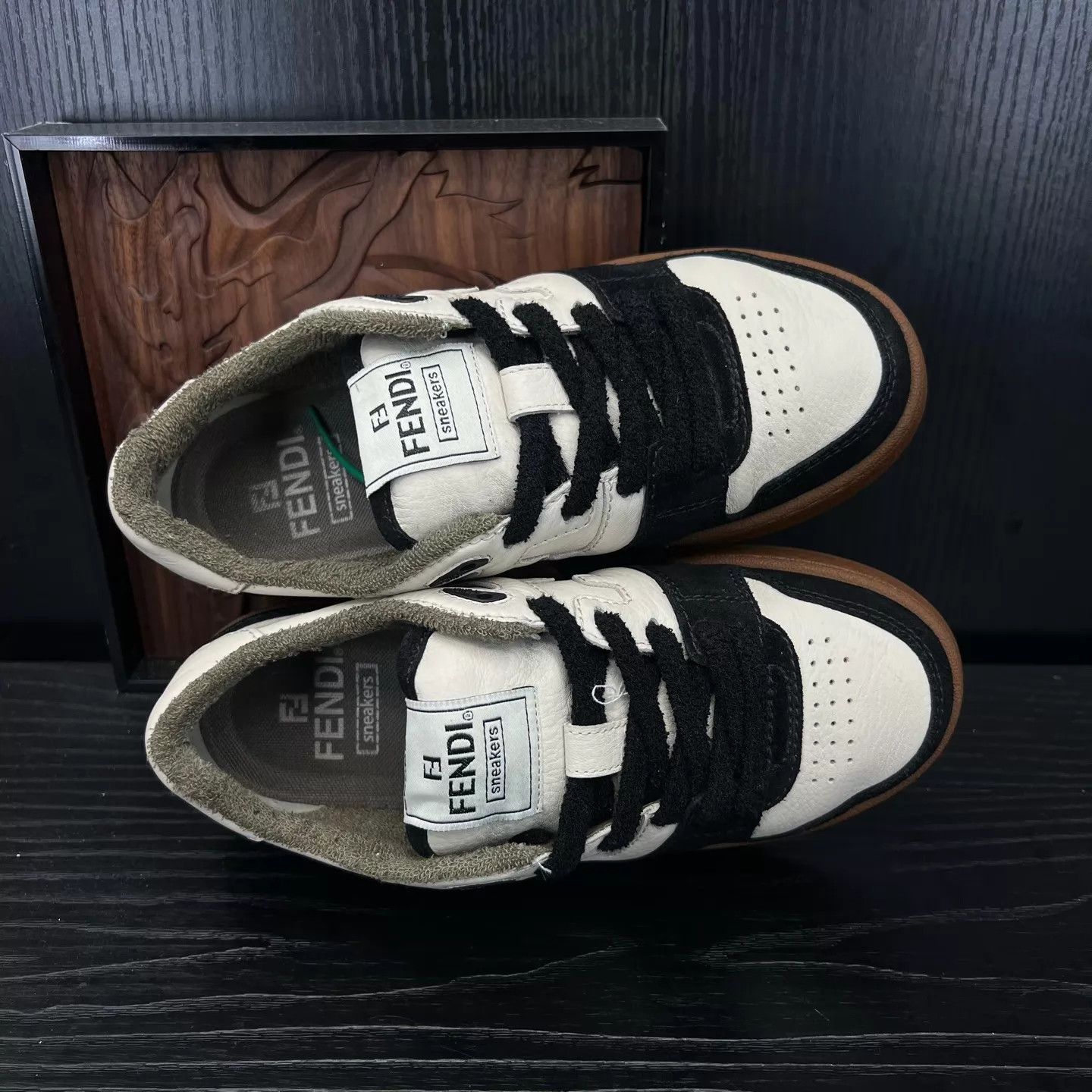 Fendi Fendi Match Women's Black & White 99 New Worn Once Size US 4.5 / IT 34.5 - 8 Thumbnail