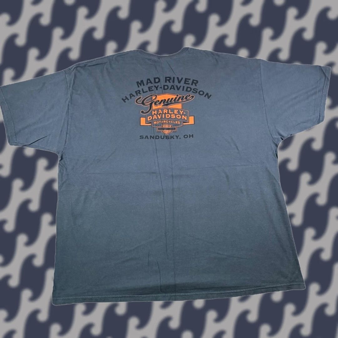 Bravado VINTAGE Harley Davidson T Shirt Y2K Mad River Sandusky Ohio Mens Size XXXL Size US XXL / EU 58 / 5 - 1 Thumbnail