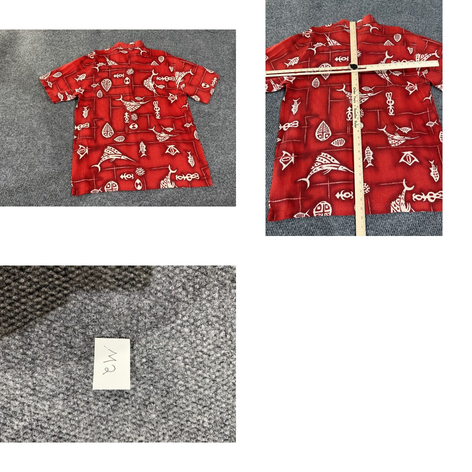 Quiksilver Quiksilver Shirt Button-Up Mens XL Red Hawaiian Tropical Fish Print Vintage Size US XL / EU 56 / 4 - 8 Thumbnail