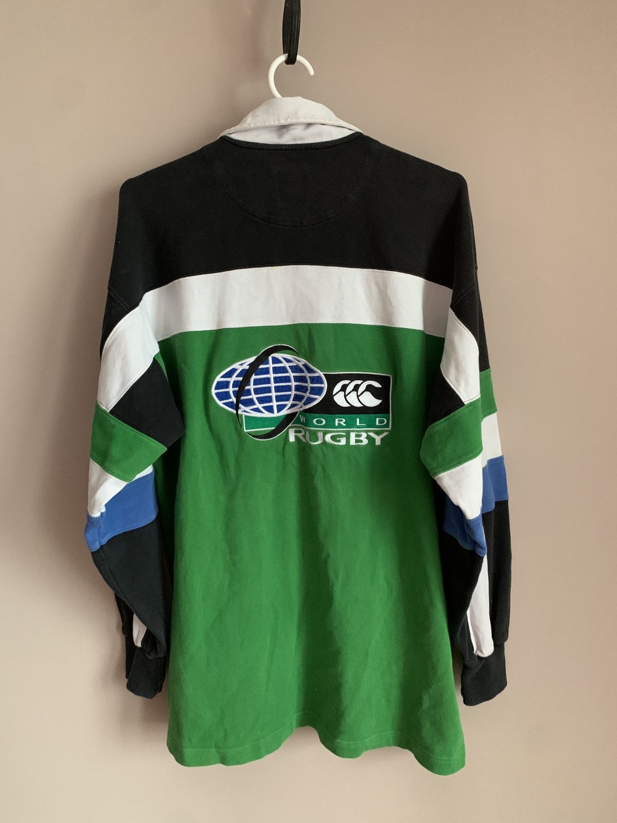 Canterbury of New Zealand Vintage Canterbury World Rugby Long Sleeve Shirt Retro Sz M Size US M / EU 48-50 / 2 - 2 Thumbnail