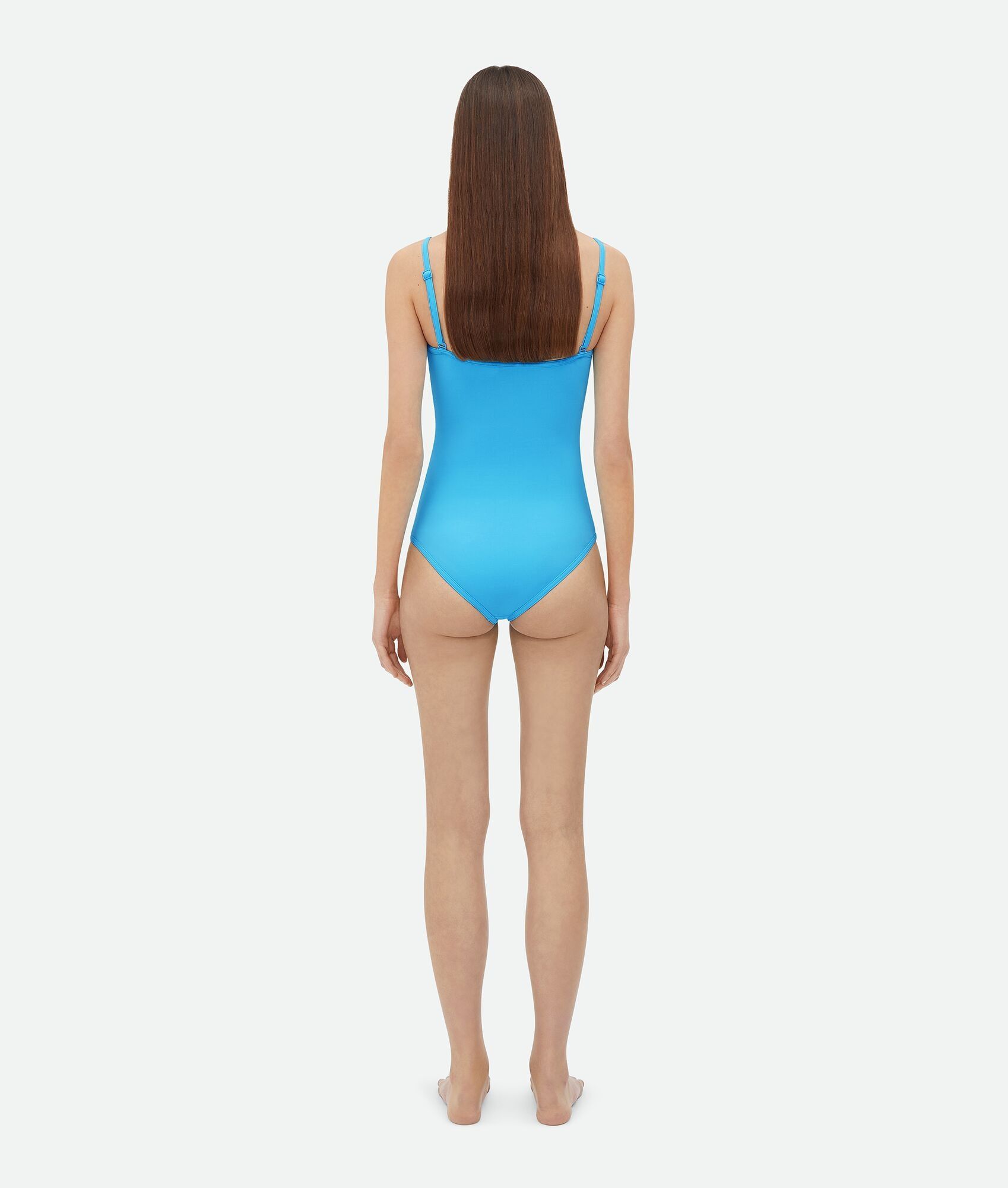 Bottega Veneta o1bcso1str0725 Stretch Nylon Bustier Swimsuit in Hydrangea Size S / US 4 / IT 40 - 3 Thumbnail