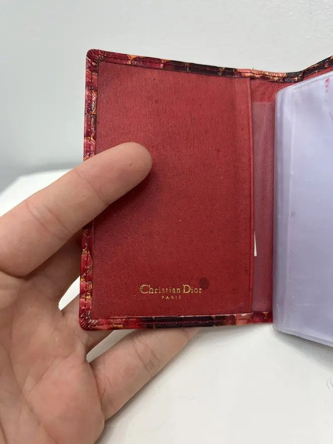 Christian Dior Monsieur Vintage Christian Dior Logo Leather Card Holder Size ONE SIZE - 4 Thumbnail