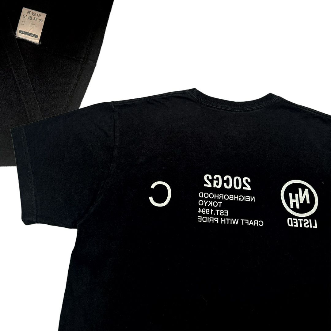 Neighborhood Neighbourhood NBHD - Reverse Logo Tee - Black - M Size US M / EU 48-50 / 2 - 4 Thumbnail