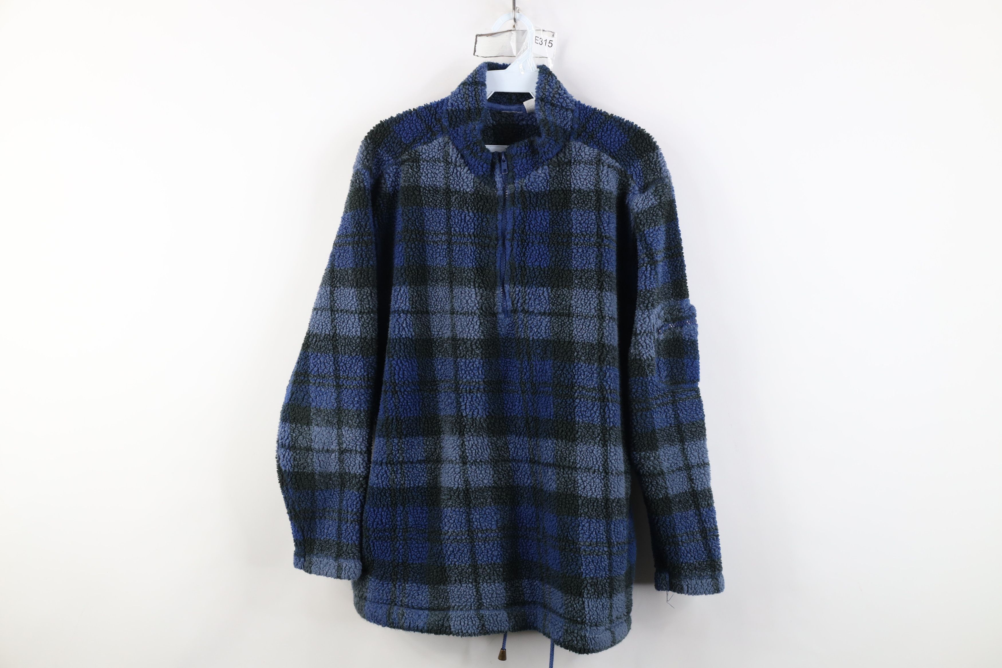 Vintage Vintage 90s Streetwear Pile Fleece Half Zip Pullover Sweater Size S / US 4 / IT 40 - 1 Thumbnail