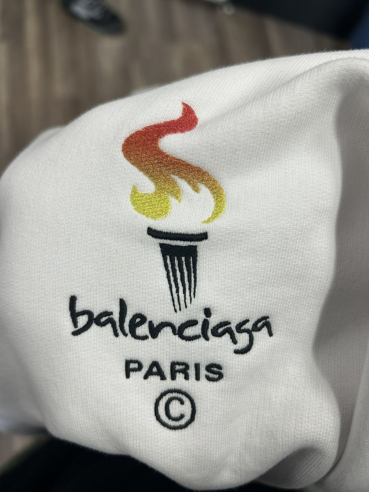 Balenciaga Olympic Hoodie white