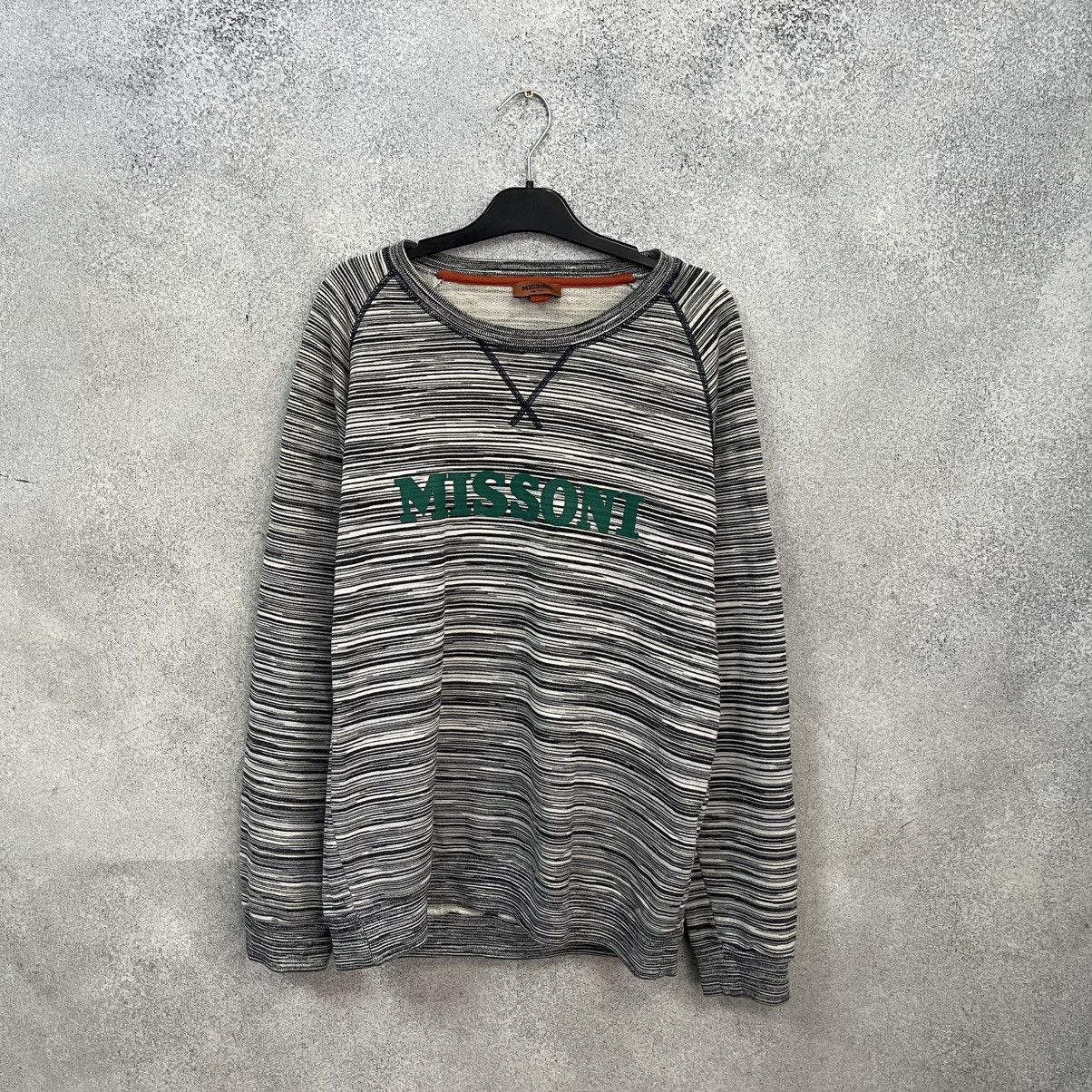 Missoni MISSONI Sweatshirt Big Logo Rainbow Size US L / EU 52-54 / 3 - 1 Thumbnail