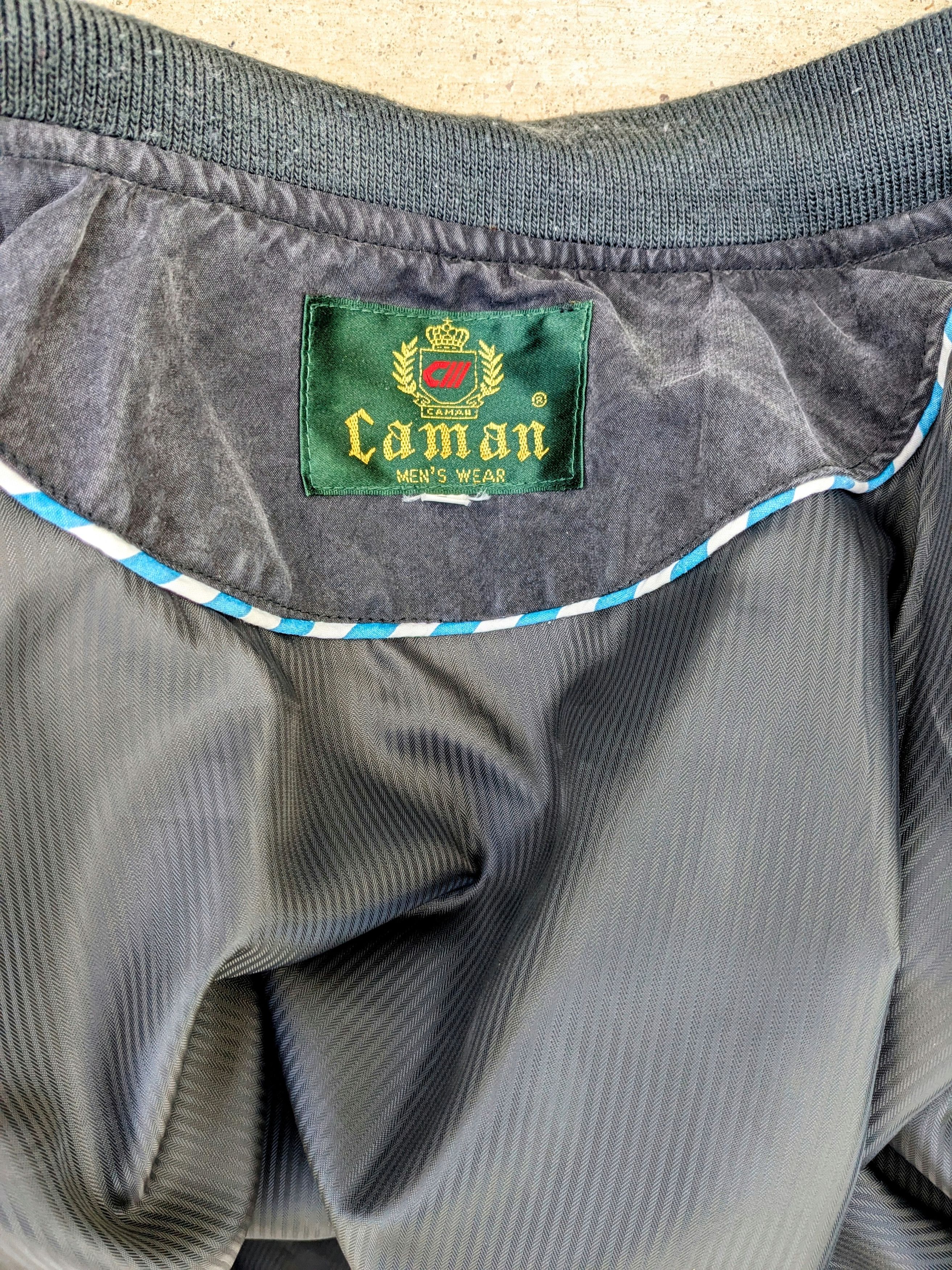 Designer Vintage Caman Zip-Up Classic Retro 1980s Bomber Jacket Size US L / EU 52-54 / 3 - 5 Thumbnail