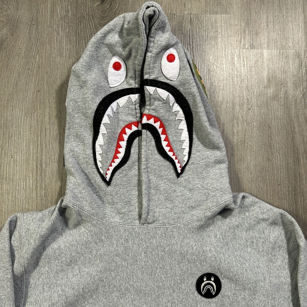 Bape BAPE Shark Pull Over Hoodie Size US XL / EU 56 / 4 - 2 Thumbnail