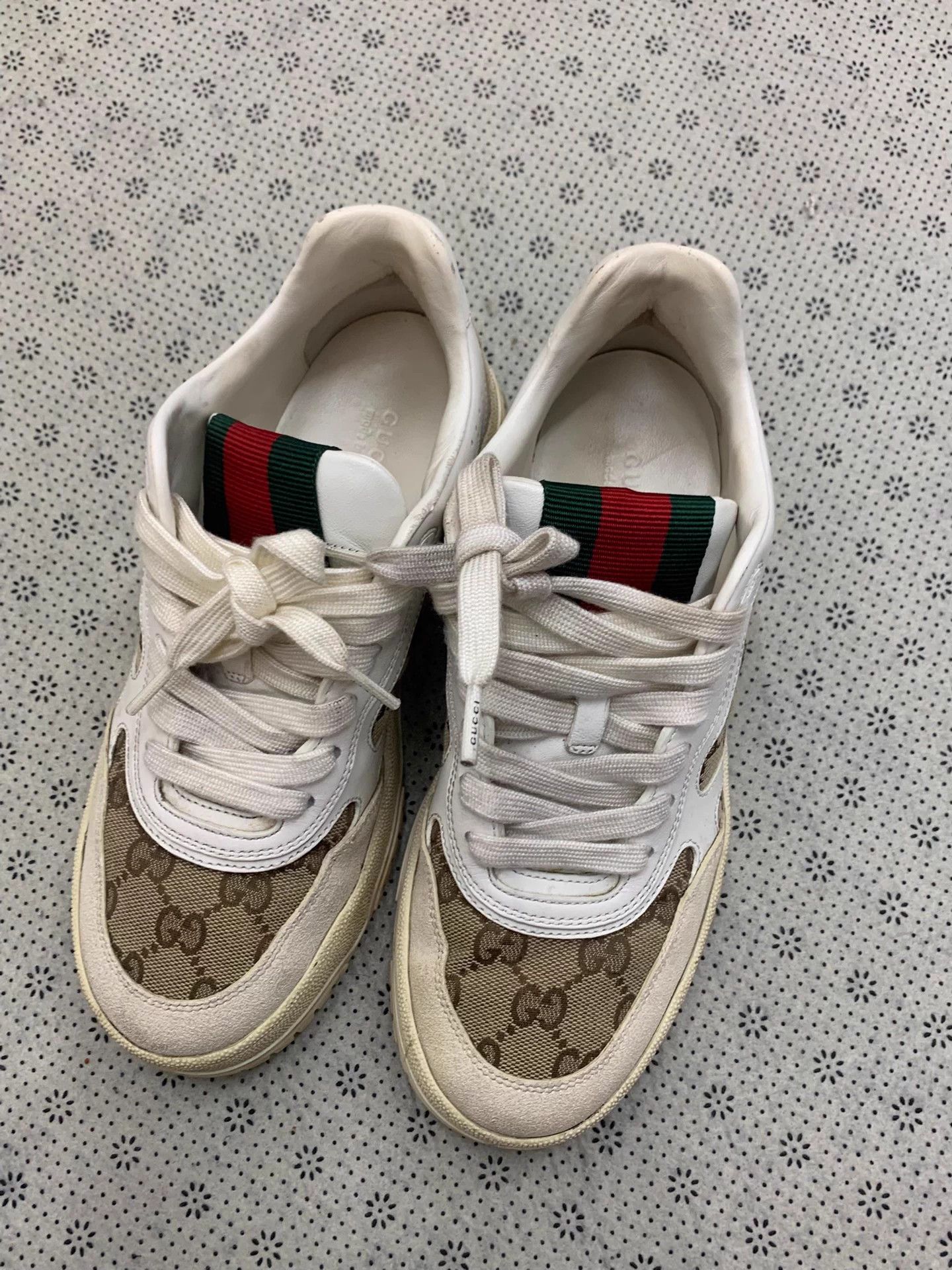 Gucci Gucci GG Supreme colorblock sneakers women's 37.5 Size US 6.5 / IT 36.5 - 1 Thumbnail