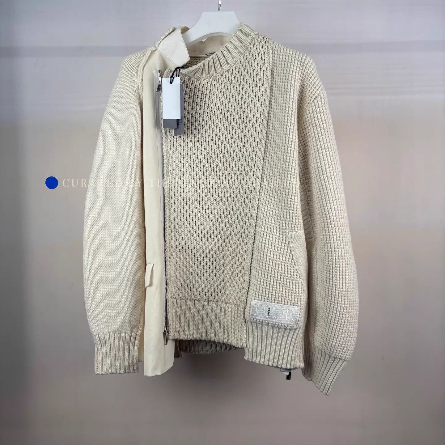 Dior Cozy Beige Wool-Cashmere Knit Sweater Size US L / EU 52-54 / 3 - 1 Thumbnail