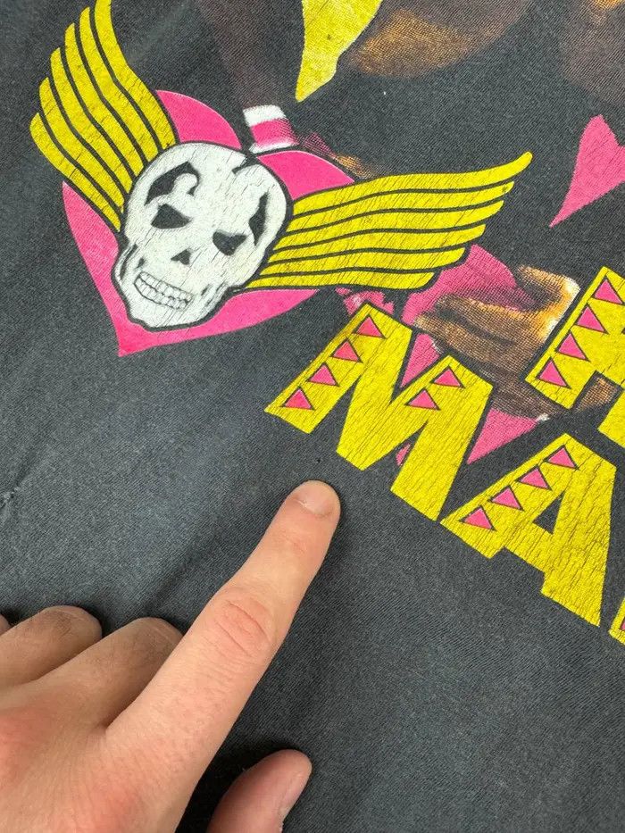 Vintage Vintage WWE Bret Hart Hit Man Wrestling T-shirt 90s Size US L / EU 52-54 / 3 - 10 Thumbnail