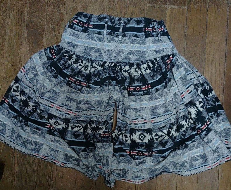 Kapital Kapital SizeXS Navajo Totem Embroidered Trouser Skirt Size 42" / US 20 - 2 Thumbnail