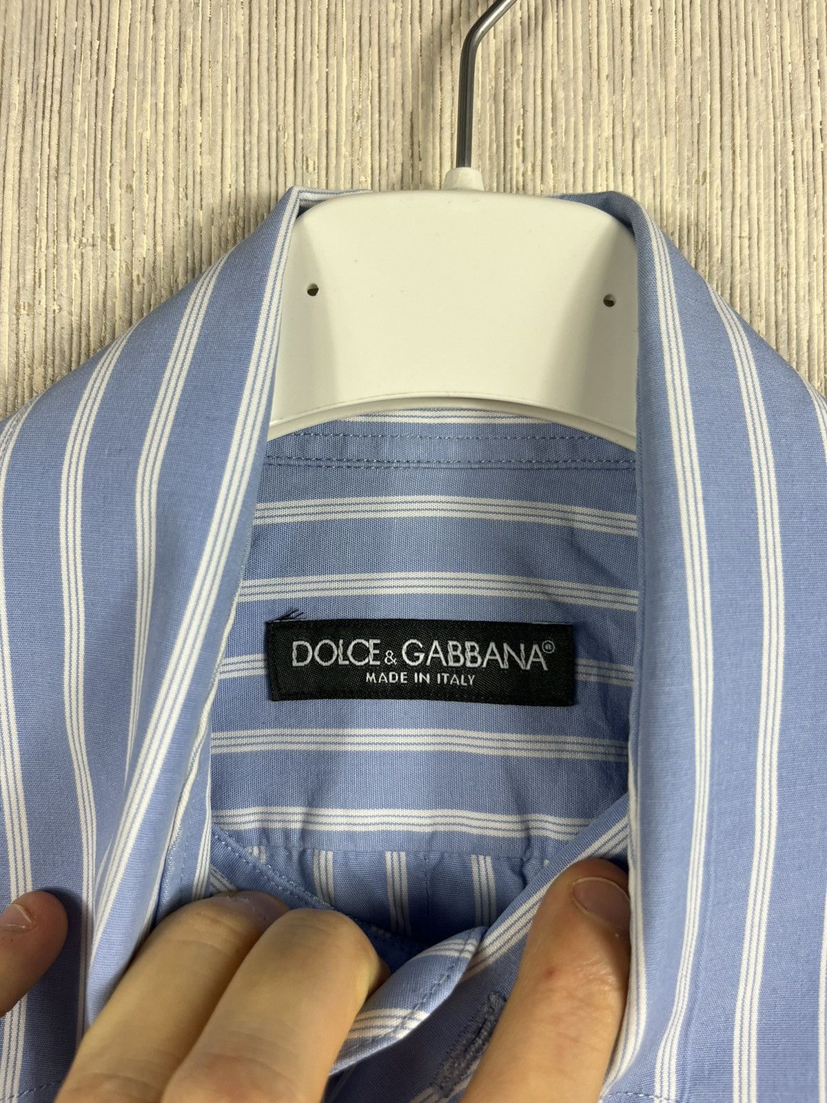Dolce & Gabbana Dolce & Gabbana striped classic casual shirt with big collar Size US S / EU 44-46 / 1 - 10 Thumbnail