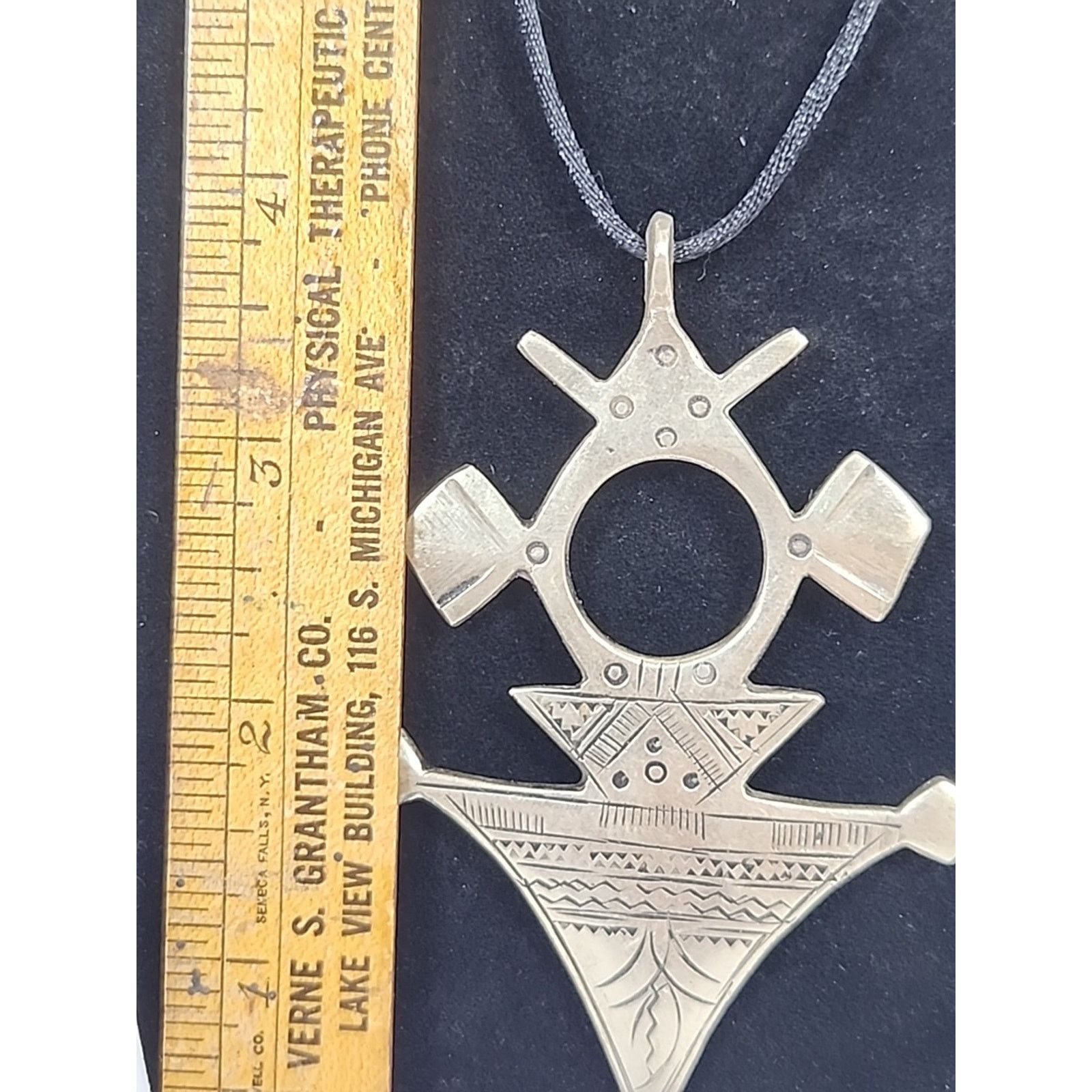 Other HANDMADE TUAREG MOROCCAN AFRICAN TRIBAL PENDANT 4” RARE! Size ONE SIZE - 4 Thumbnail