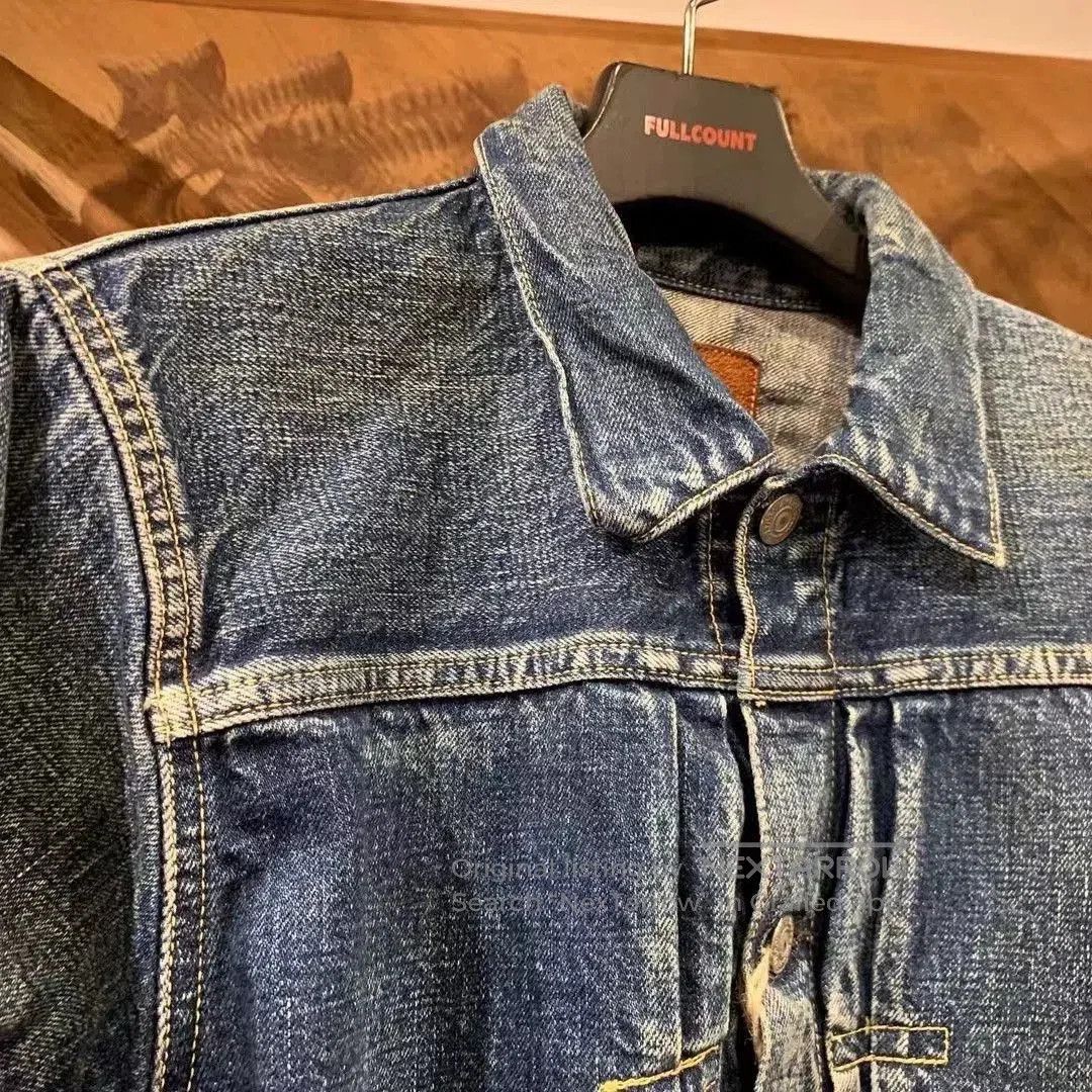 Full Count & Co. Vintage Denim Jacket with Workwear Style. Size US M / EU 48-50 / 2 - 2 Thumbnail