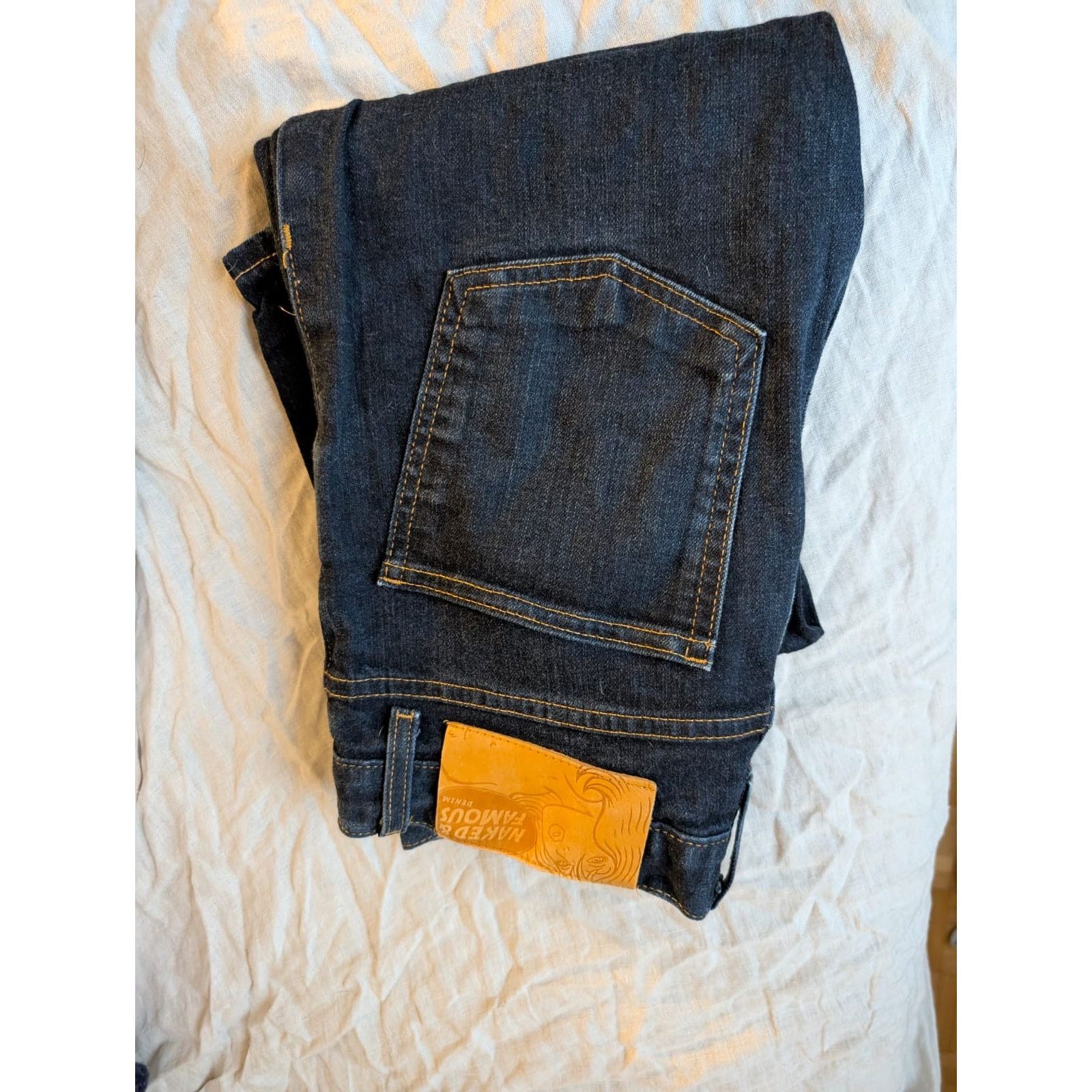 Naked & Famous Skinny Guy - Deep Indigo Stretch Selvedge (29) Size US 29 - 2 Thumbnail