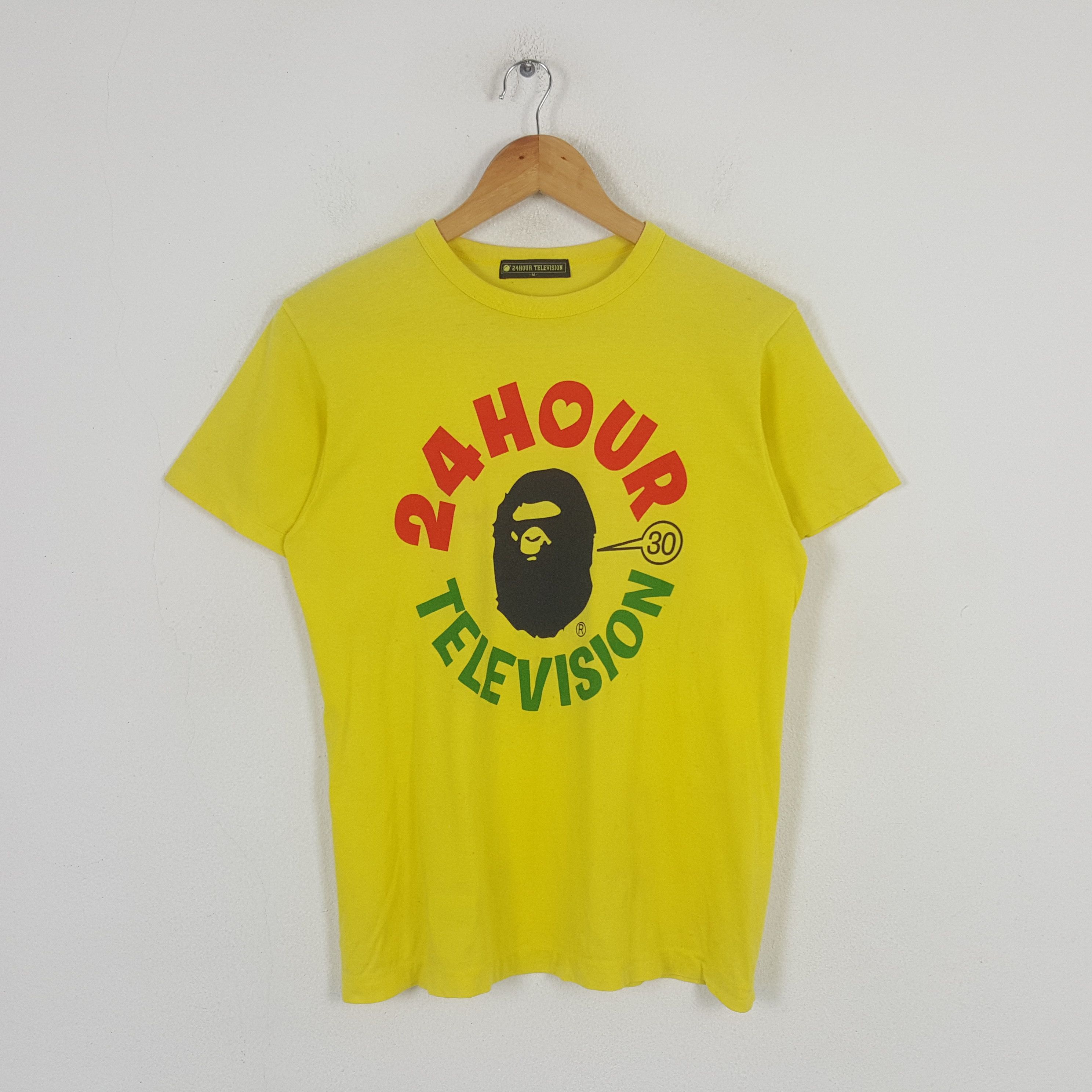 Japanese Brand Vintage 24 Hour Television X Bape Style Japan Tshirt C285N40 Size US S / EU 44-46 / 1 - 1 Thumbnail