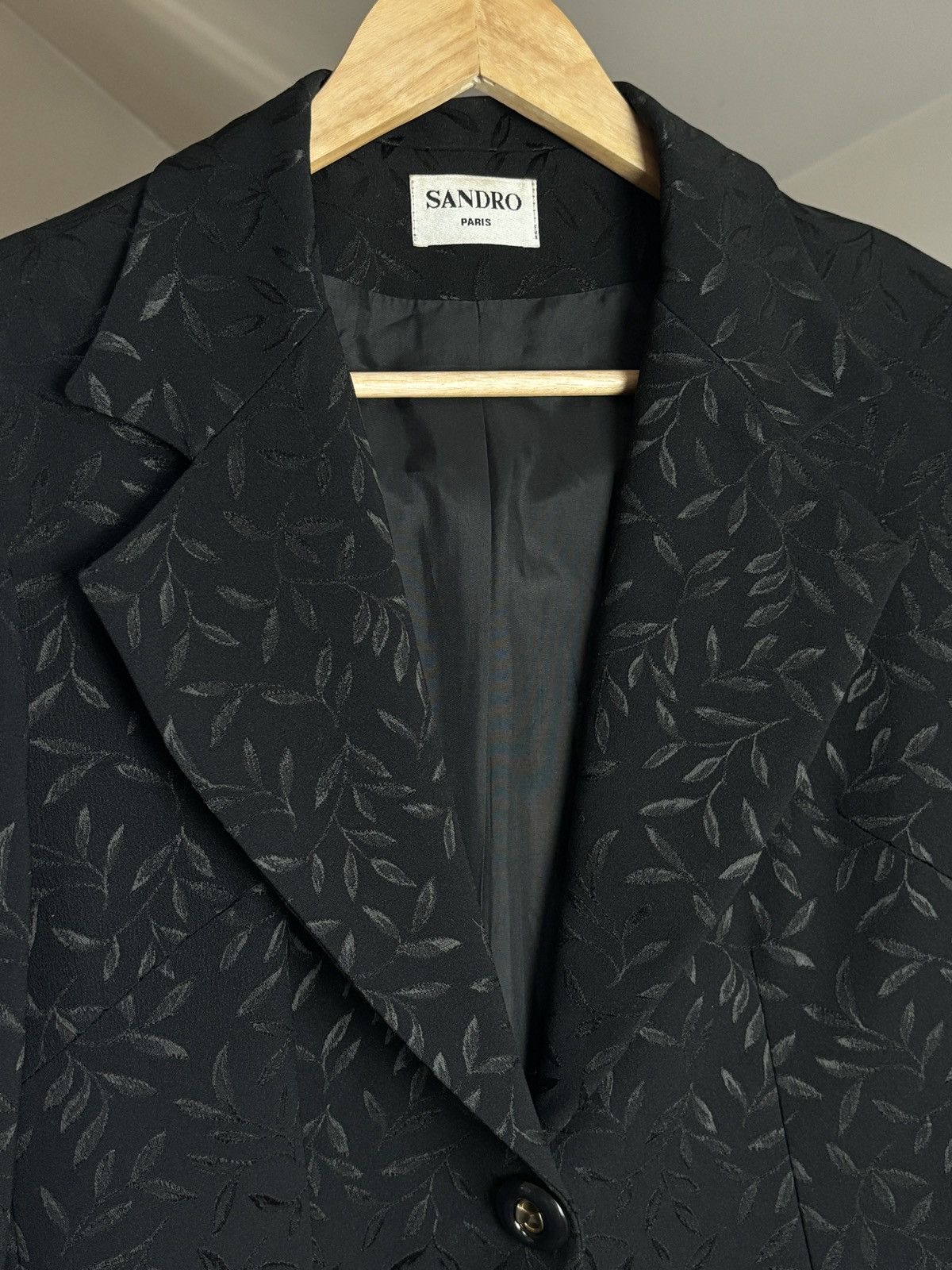 Sandro × Vintage Sandro Paris Vintage Blazer Jacket Size L / US 10 / IT 46 - 2 Thumbnail