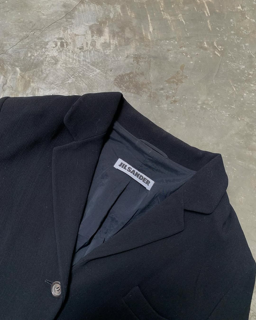 Designer × Jil Sander Jil Sander - Wool Black Blazer Size 38R - 3 Thumbnail
