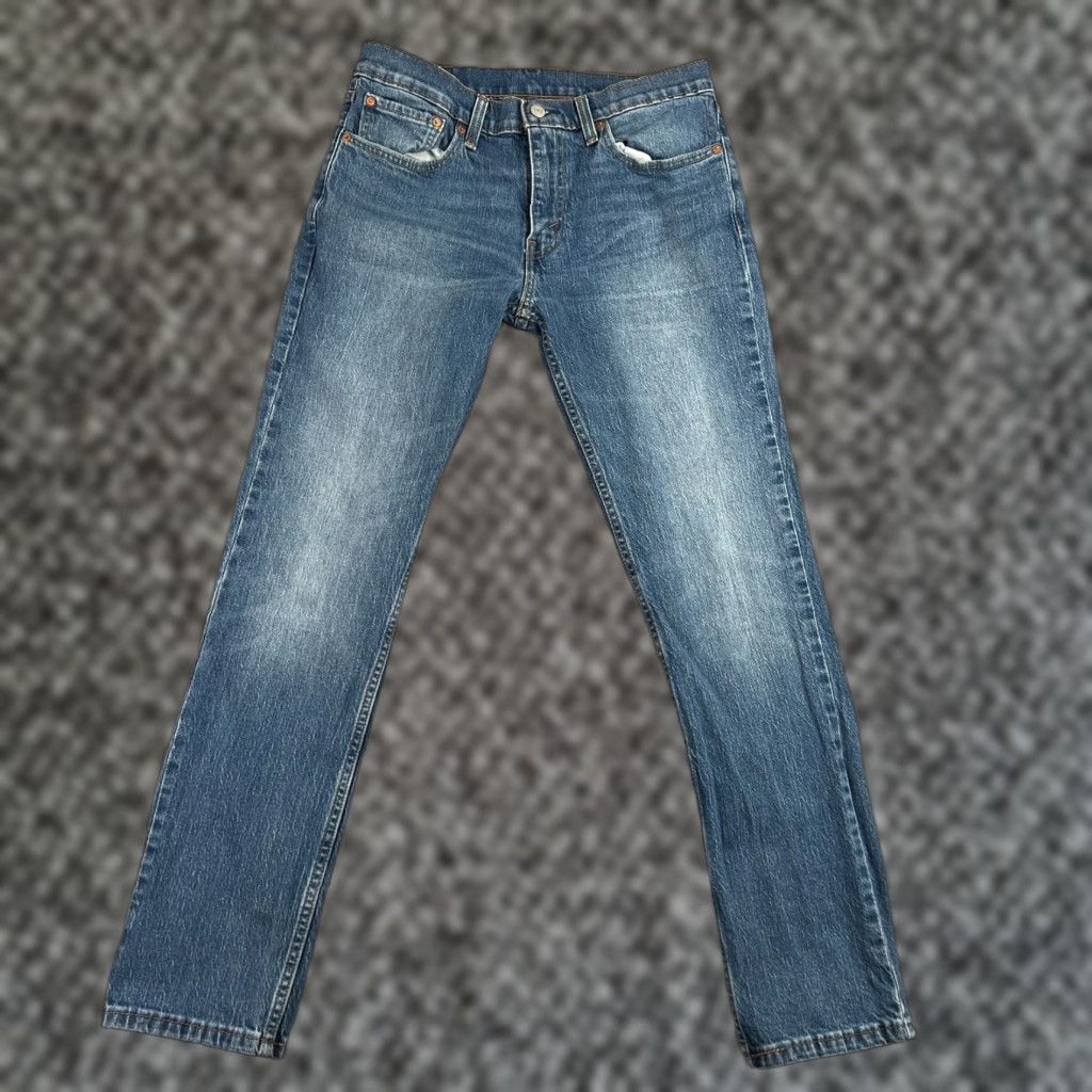 Levi's Levis 511 Jeans Mens 32x32 Slim Denim Straight Leg Blue Medium Wash Stretch Size US 32 / EU 48 - 1 Thumbnail