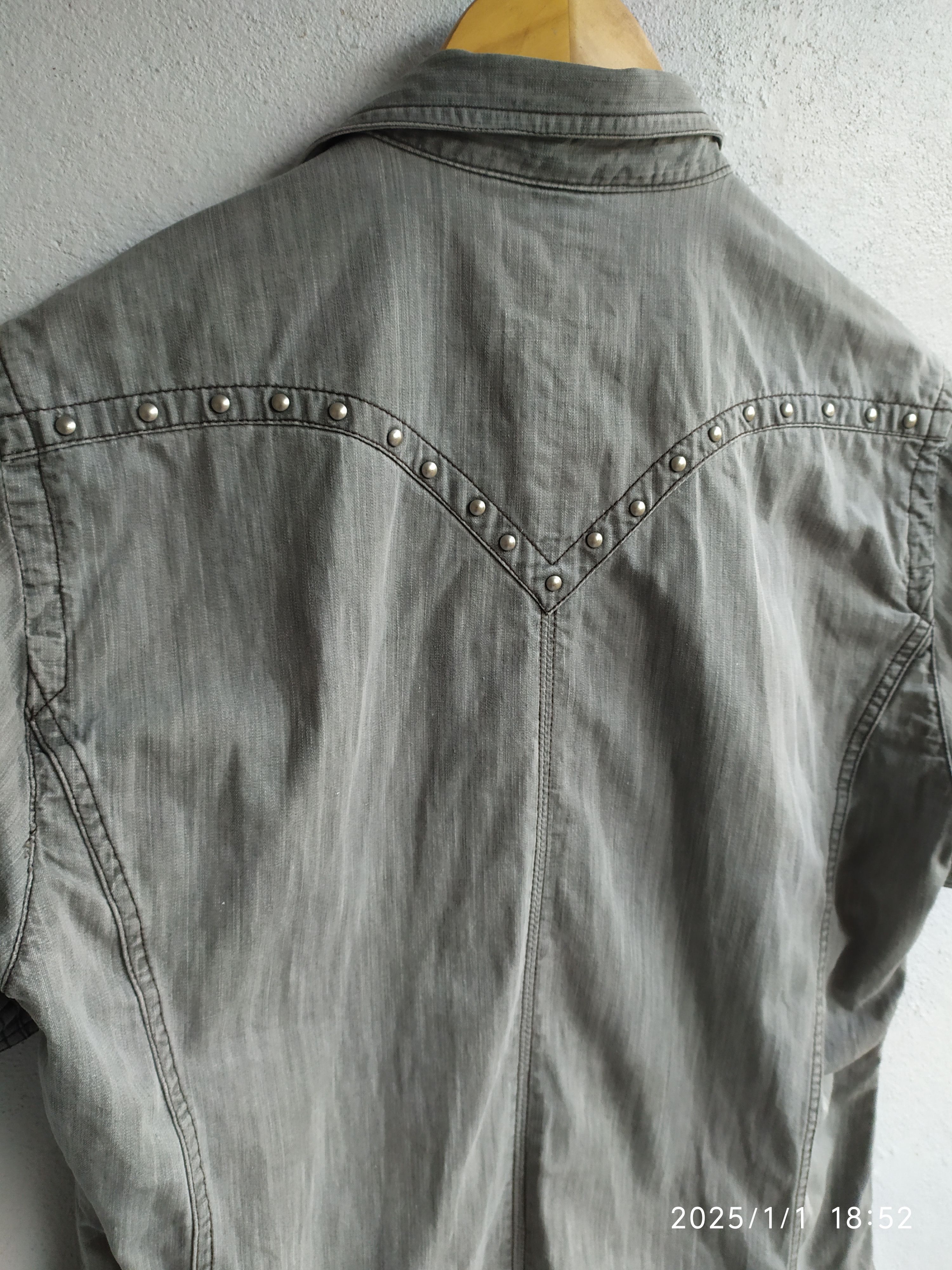 If Six Was Nine × Japanese Brand × Le Grande Bleu (L.G.B.) Japanese Nicole Club For Men ButtonUp Shirt Jeans Style Size US M / EU 48-50 / 2 - 7 Thumbnail