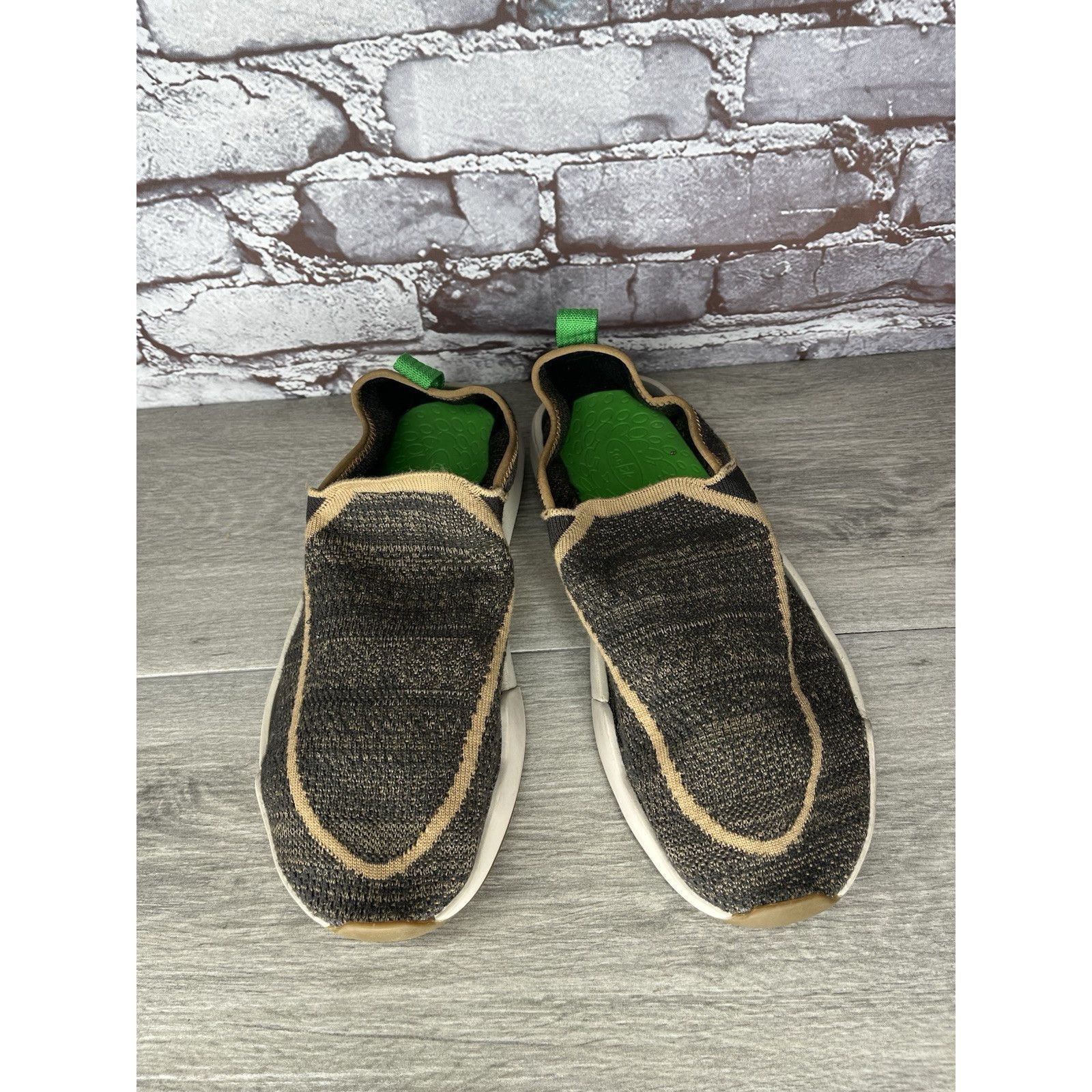 Sanuk Sanuk Chiba Quest Knit Brown Natural Fabric Slip On Shoes Me Size US 10 / EU 43 - 2 Thumbnail