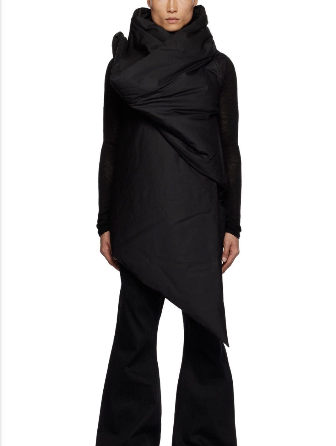 Rick Owens Drkshdw $1,370 GLEAM VEST WRAP COCOON DARK DUST XL Size US L / EU 52-54 / 3 - 2 Thumbnail