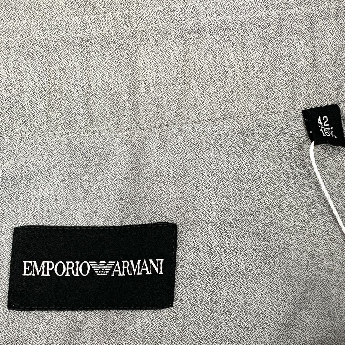 Armani Armani Grey Cotton Collared Long Sleeve Shirt K26WX Size US XS / EU 42 / 0 - 5 Thumbnail