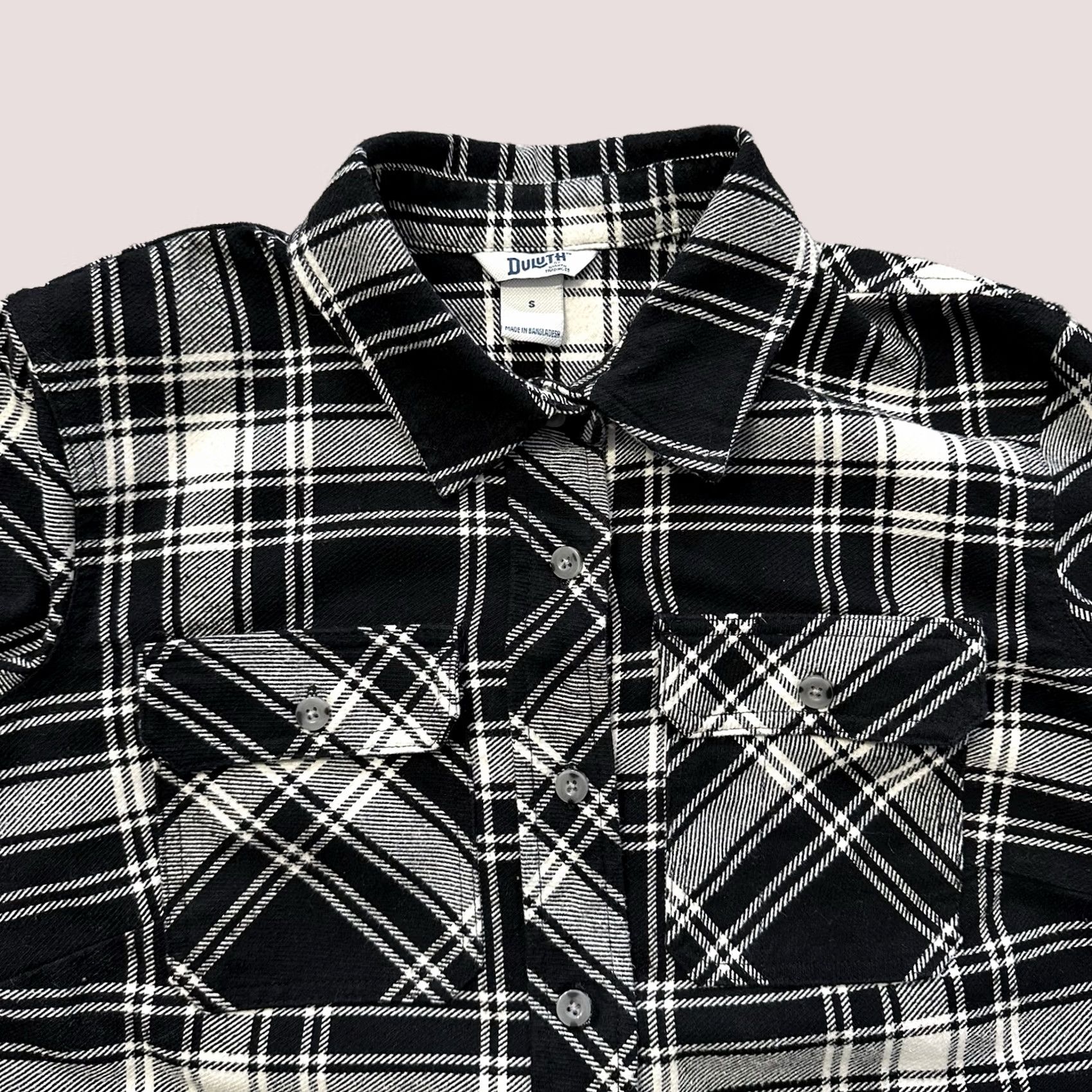 Vintage Duluth Shirt Womens S Black Plaid Flannel Cotton Long Sleeve Button-Up Vintage? Size S / US 4 / IT 40 - 1 Thumbnail