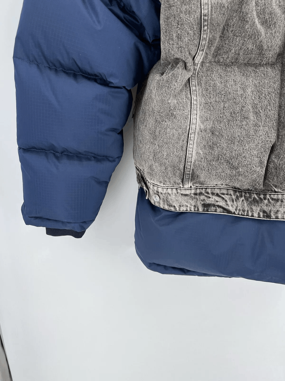 Balenciaga Balenciaga Denim Down Hybrid Jacket, EU 48 Mens Size US M / EU 48-50 / 2 - 13 Thumbnail