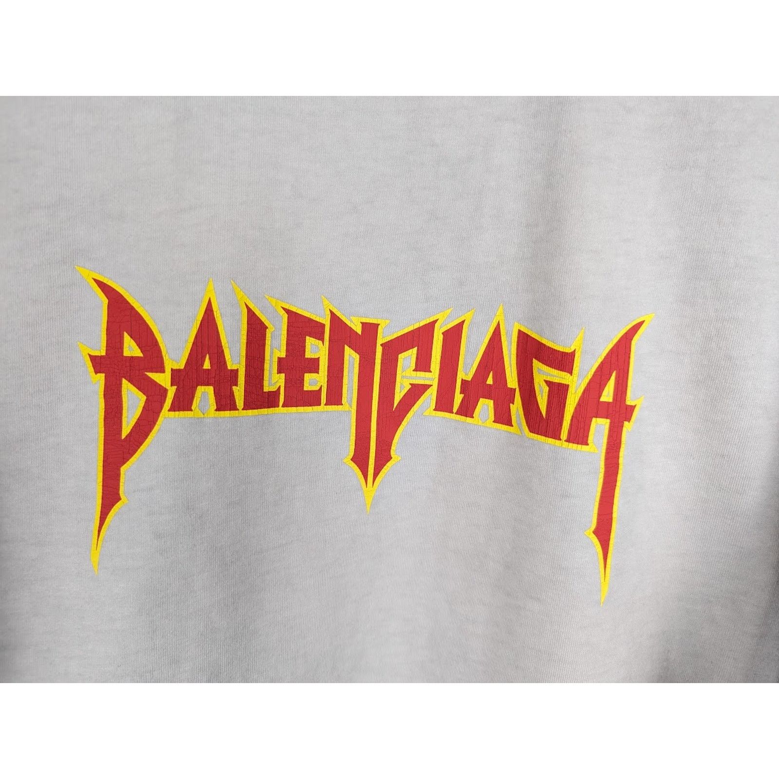Balenciaga o1rshd1 Q:2 / Short Sleeve T-Shirt in Gray Size US L / EU 52-54 / 3 - 5 Thumbnail