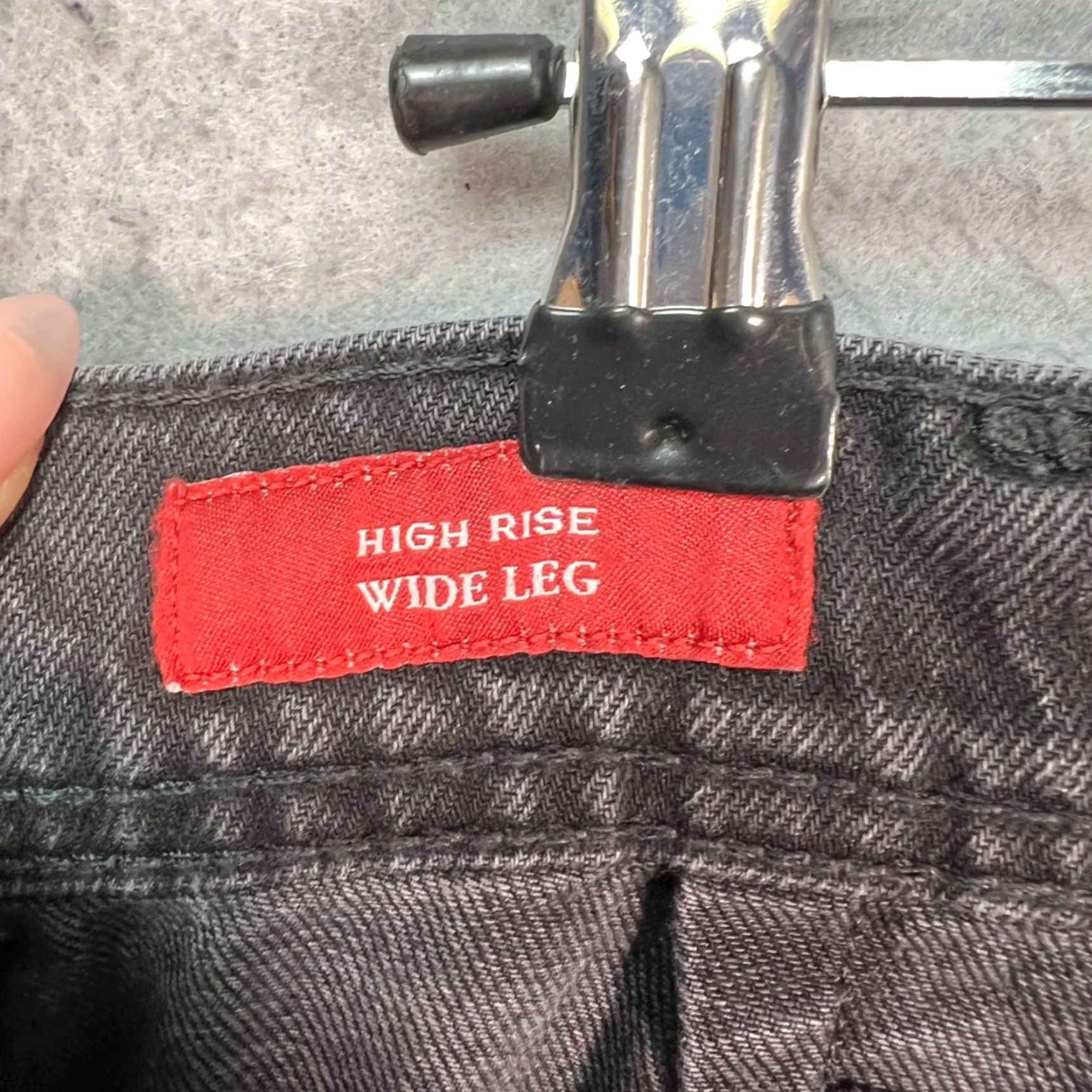 Lucky Brand Lucky Brand Jeans Women Wide-Leg High Rise Black Denim 12 / 31 5-Pocket Bohemian Style Vintage No? Size 34" / US 12 / IT 48 - 4 Thumbnail