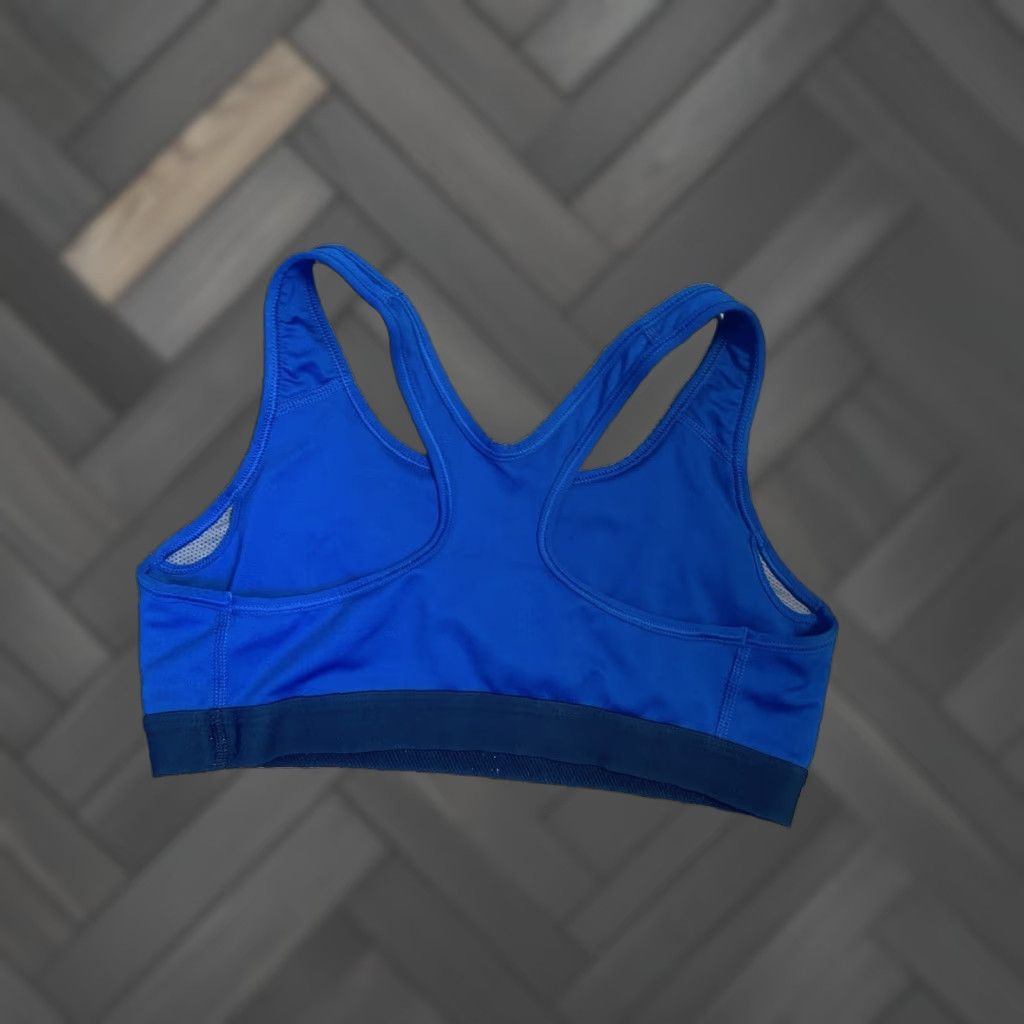 Nike Nike Pro Dri-Fit Women’s Blue Logo Sports Bra Size Medium Size ONE SIZE - 1 Thumbnail