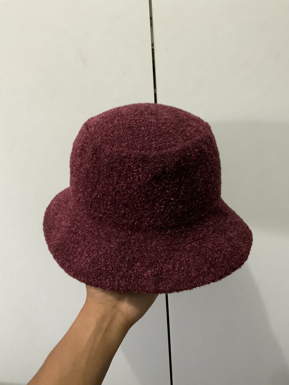 Japanese Brand Maroon Unbranded Japan Made Mohair Hat Size ONE SIZE - 3 Thumbnail