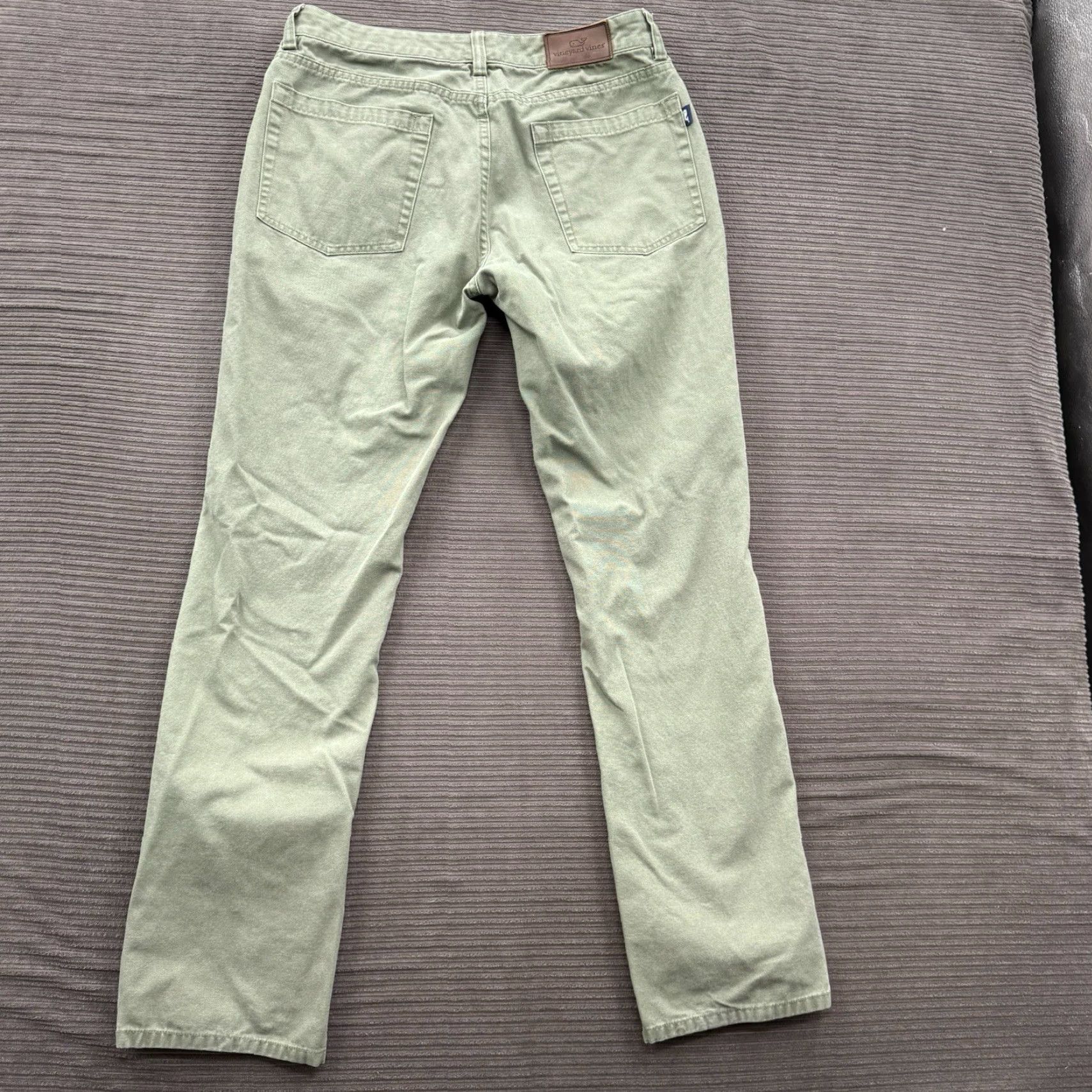 Vineyard Vines Vineyard Vines Pants Men 30/32 Green Cotton Chino 5 Pocket X-Front Button Zip Flat Waist 29 Inseam 31 Inseam Regular 30 in Size US 30 / EU 46 - 2 Thumbnail