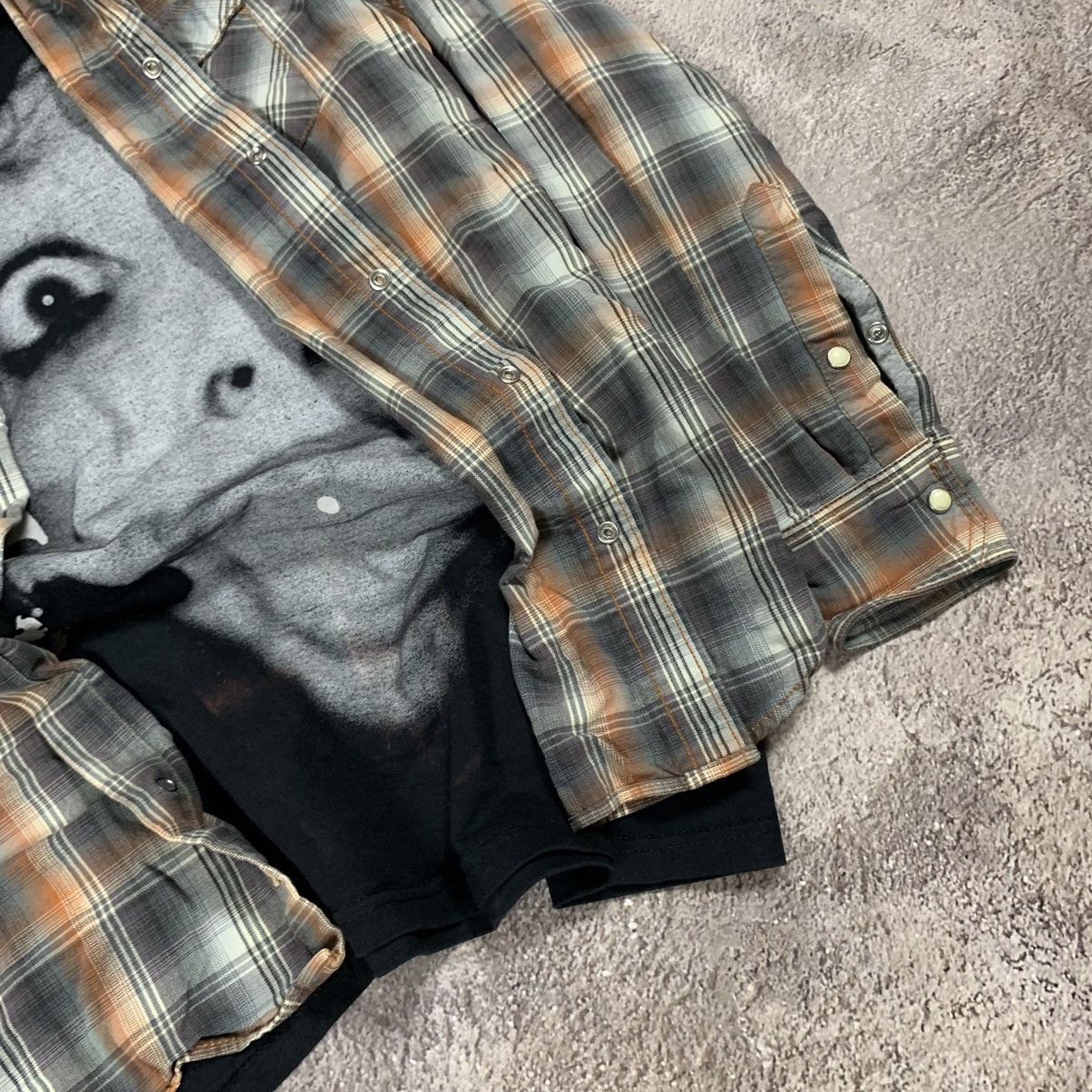 Vintage Vintage 90s Plaid Shirt Graphic Print Grunge Oversized M Size US M / EU 48-50 / 2 - 2 Thumbnail