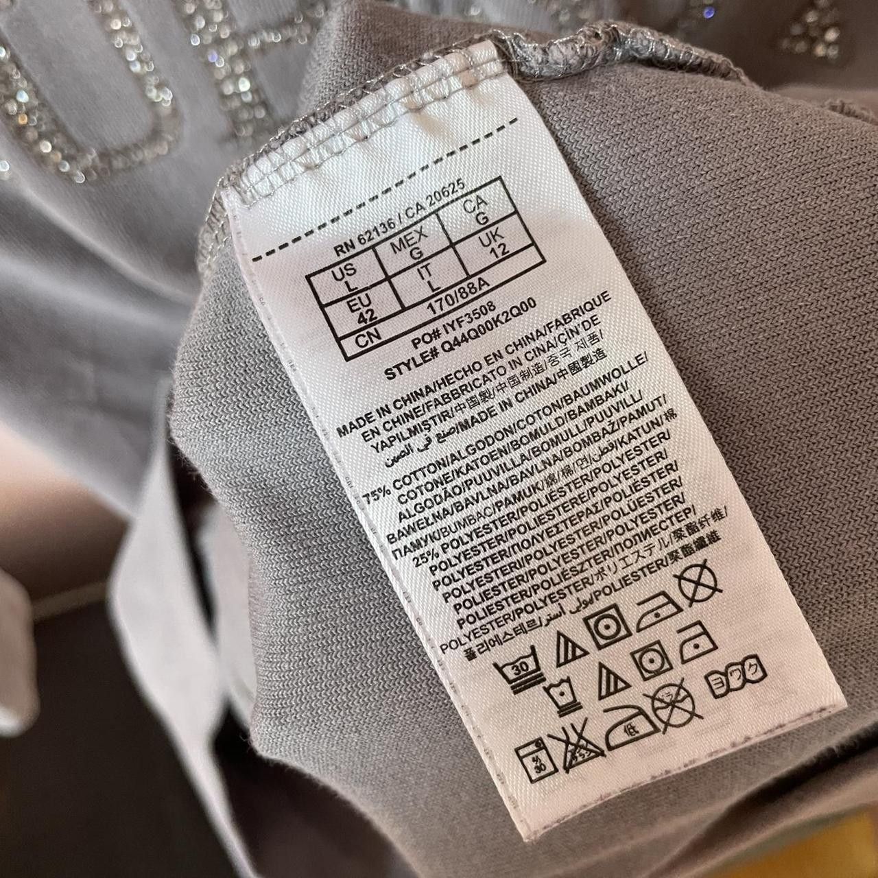 Guess Grey Guess Velvet Bling Hoodie Size L / US 10 / IT 46 - 5 Thumbnail