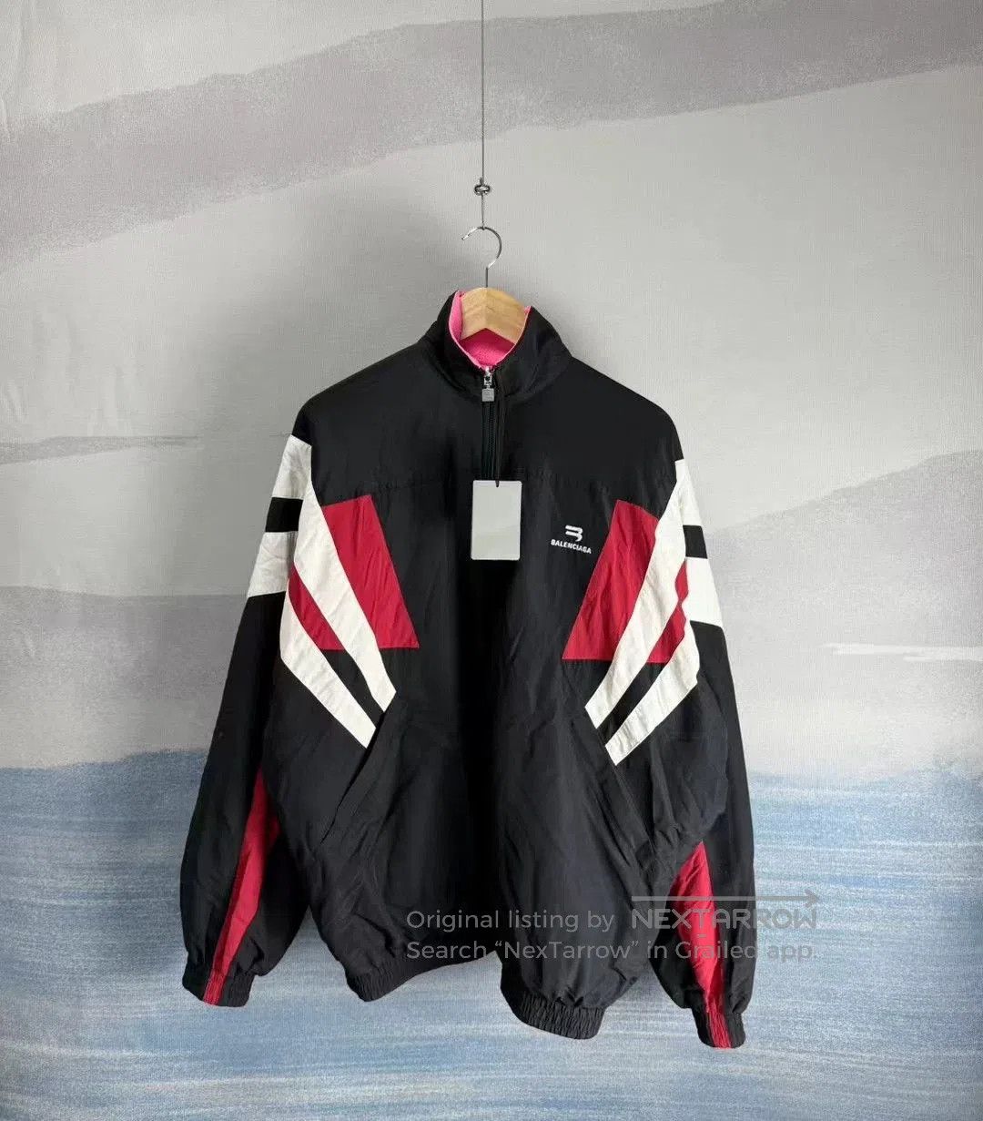 Balenciaga Balenciaga Black Red Double-Sided Jacket. Size US XS / EU 42 / 0 - 1 Thumbnail