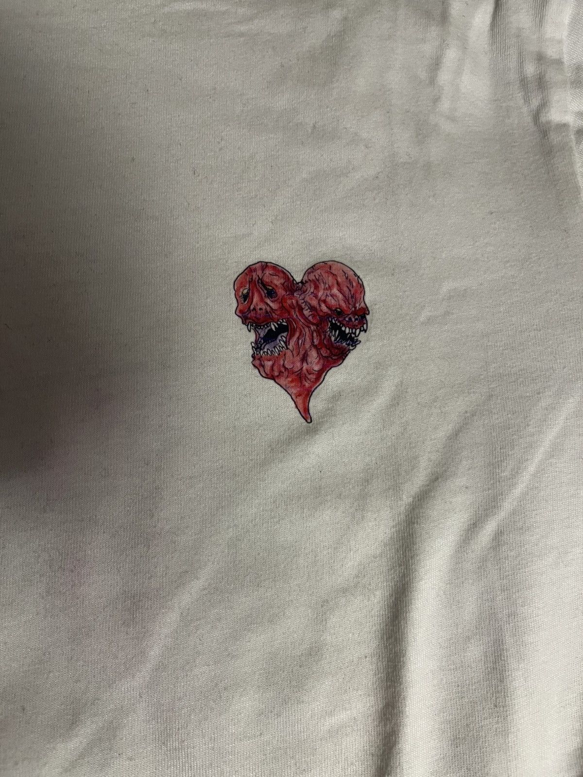 Other Chaotic studios heart tee white Size US L / EU 52-54 / 3 - 2 Thumbnail